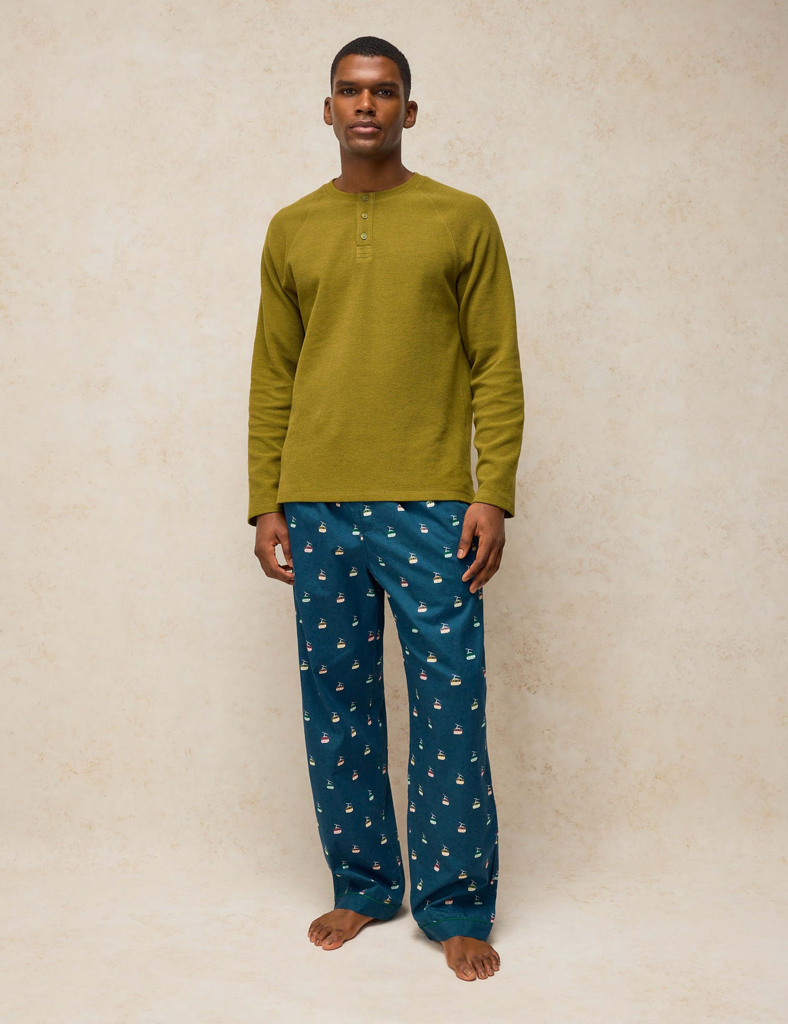 Pure Cotton Printed Pyjama Bottoms 1 of 6