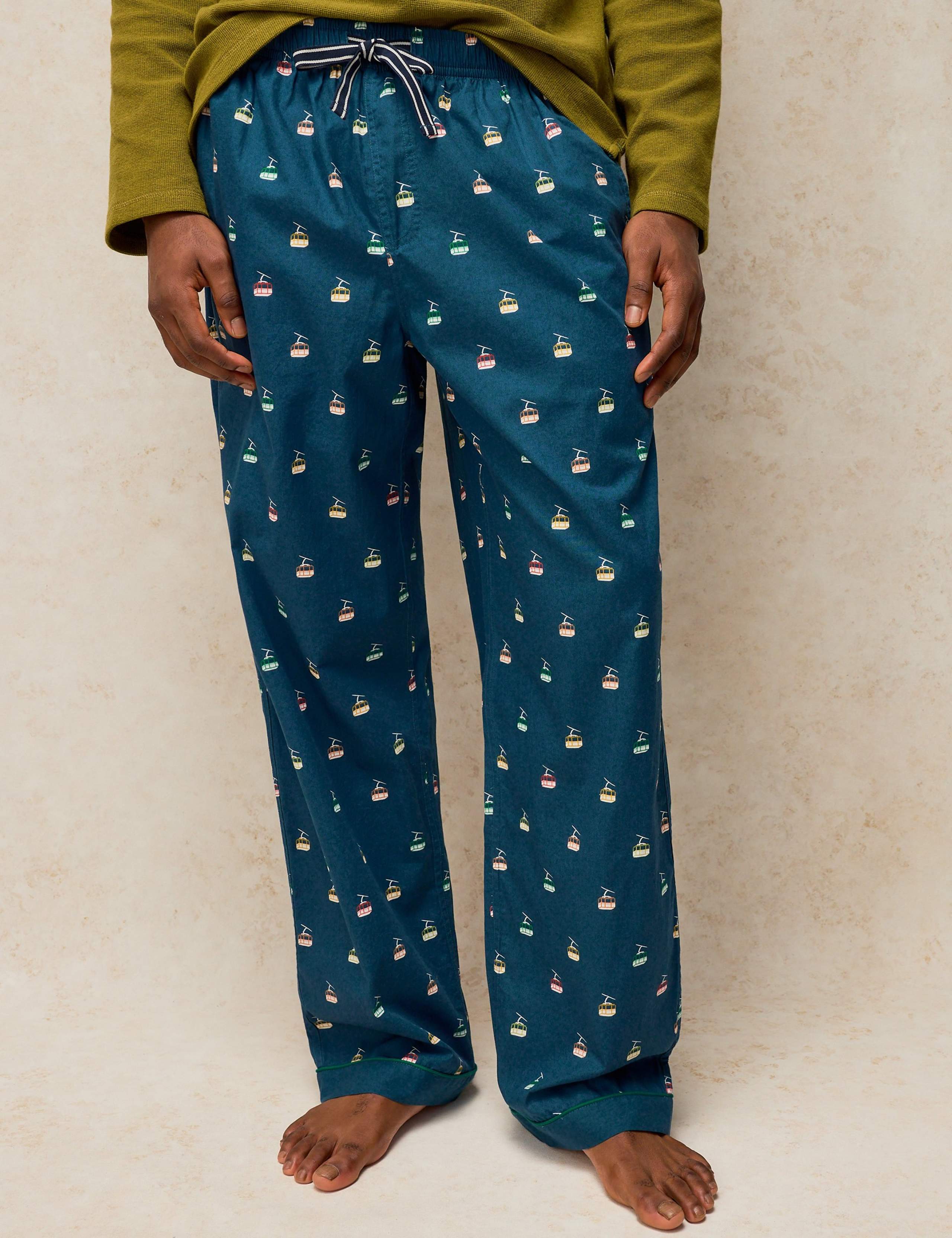 Pure Cotton Printed Pyjama Bottoms 3 of 6