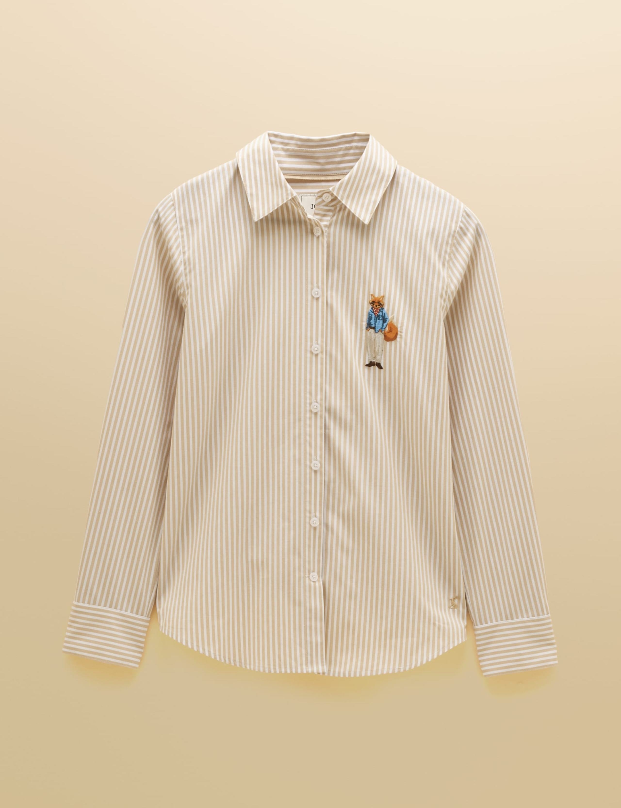 Striped Cotton Poplin Work Shirt 2 of 8