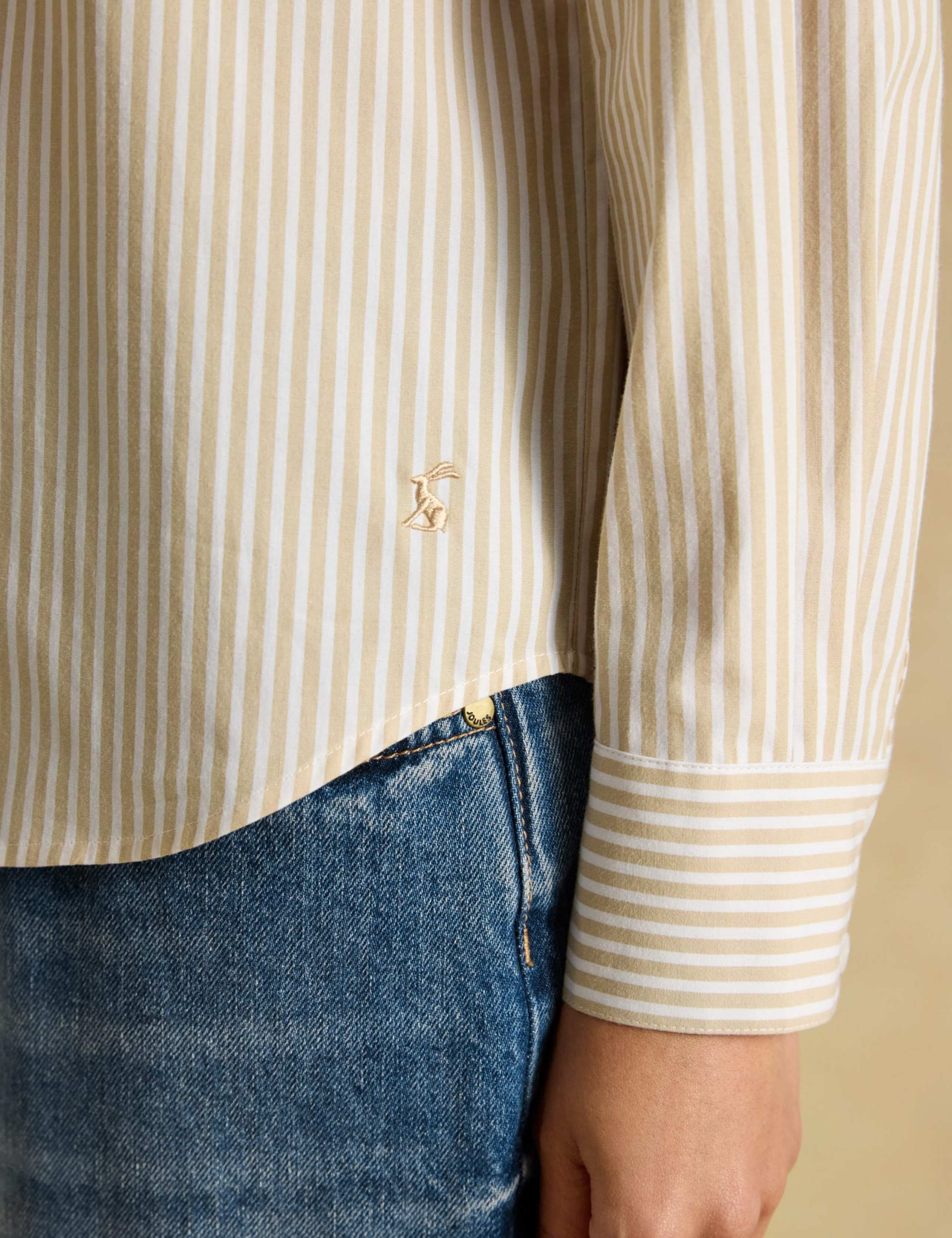 Striped Cotton Poplin Work Shirt 3 of 8