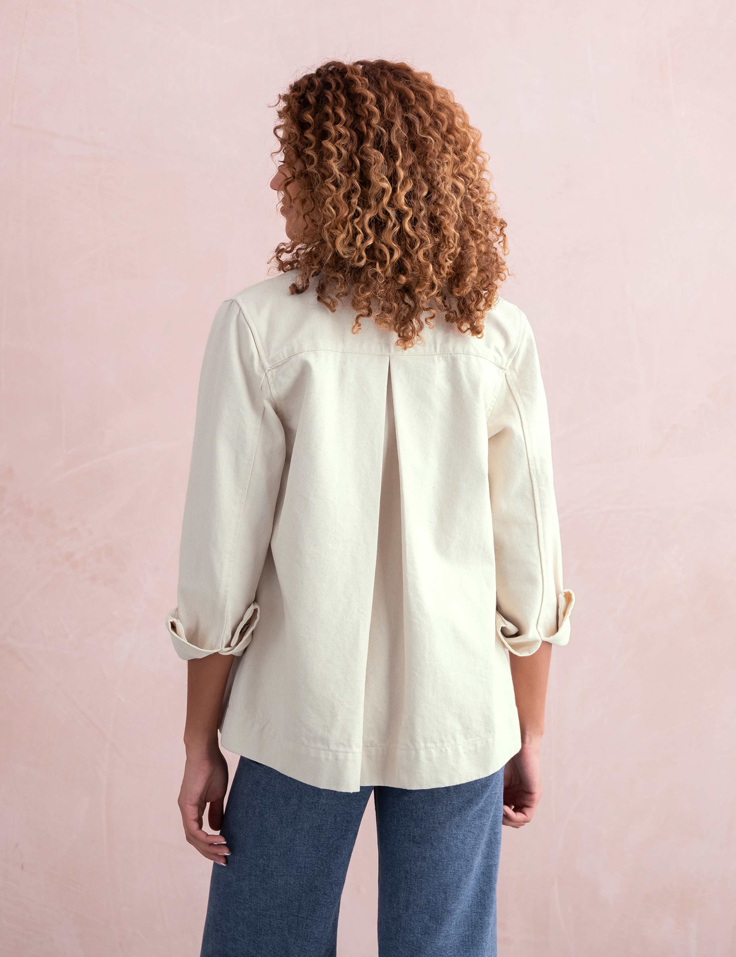 Pure Cotton Pleat Back Utility Jacket 5 of 8