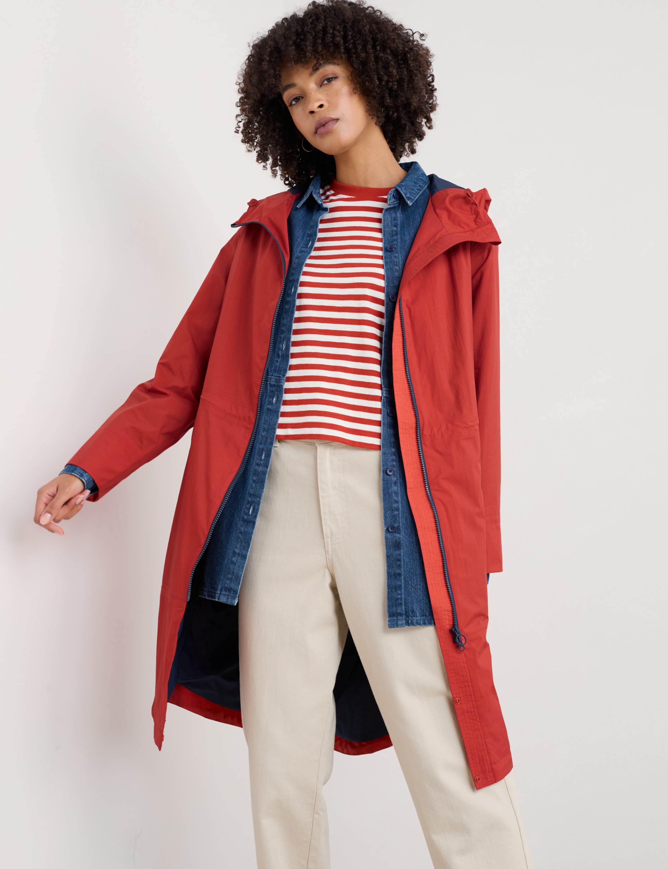 Hooded Longline Raincoat 5 of 5