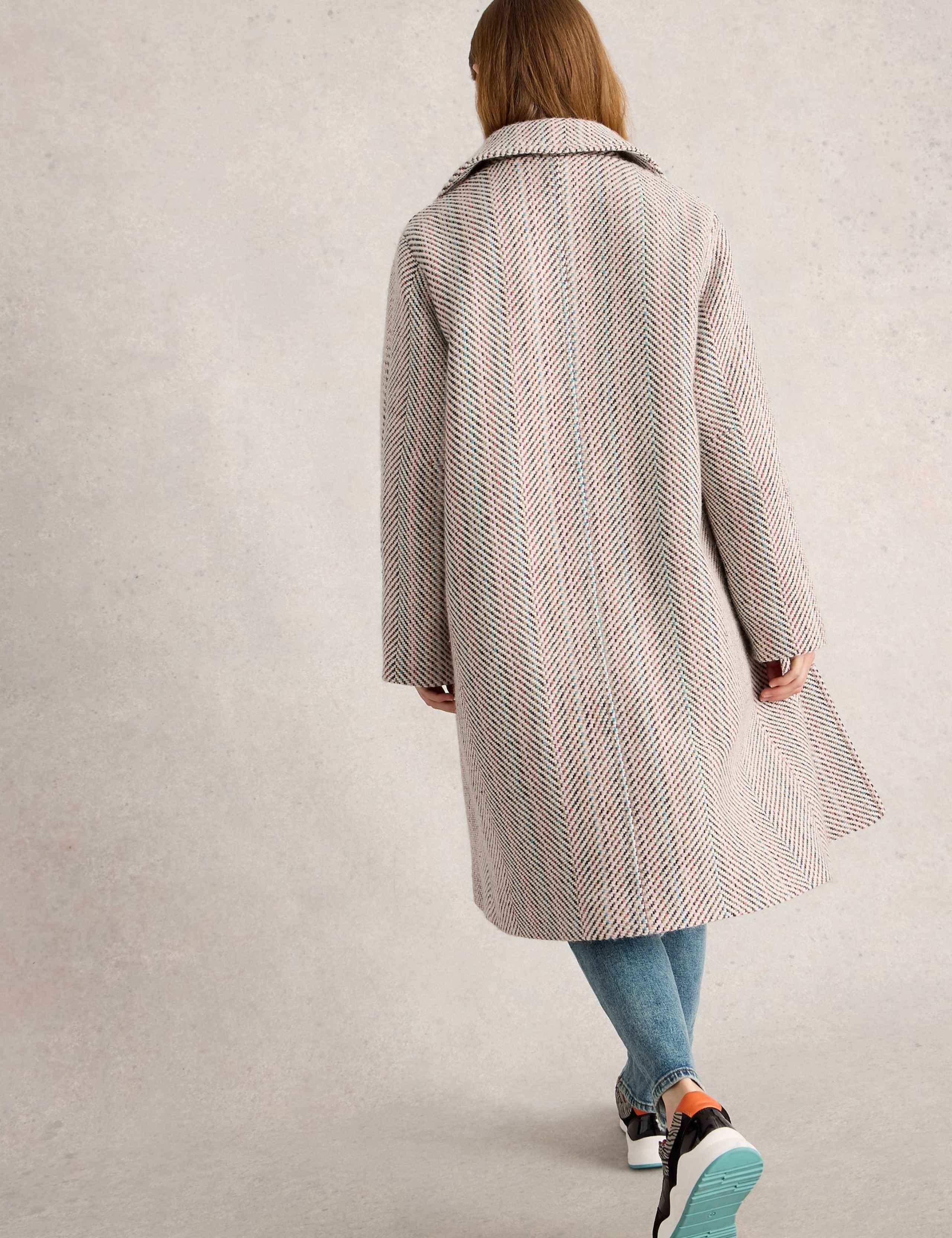 Wool Blend Herringbone Coat 4 of 6
