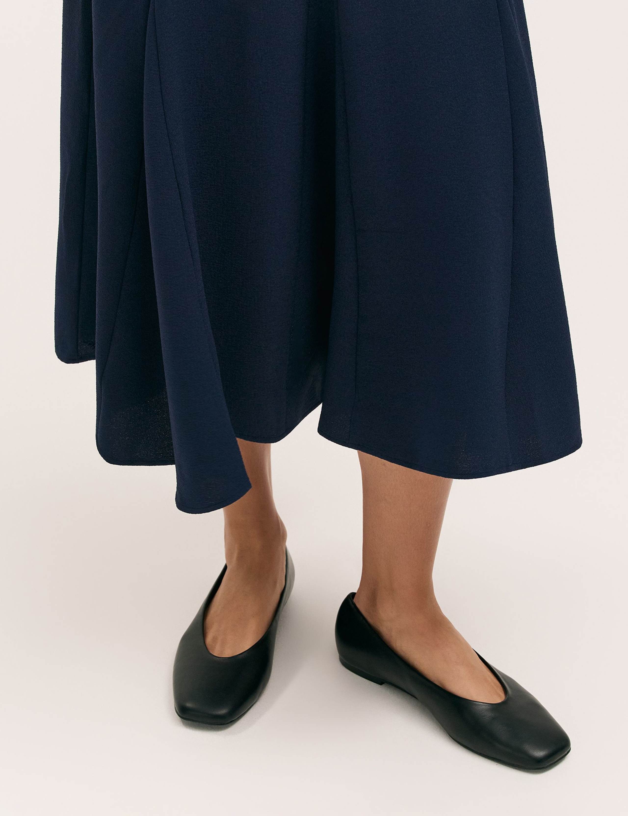 Crepe Pleated Midi Skirt 5 of 5