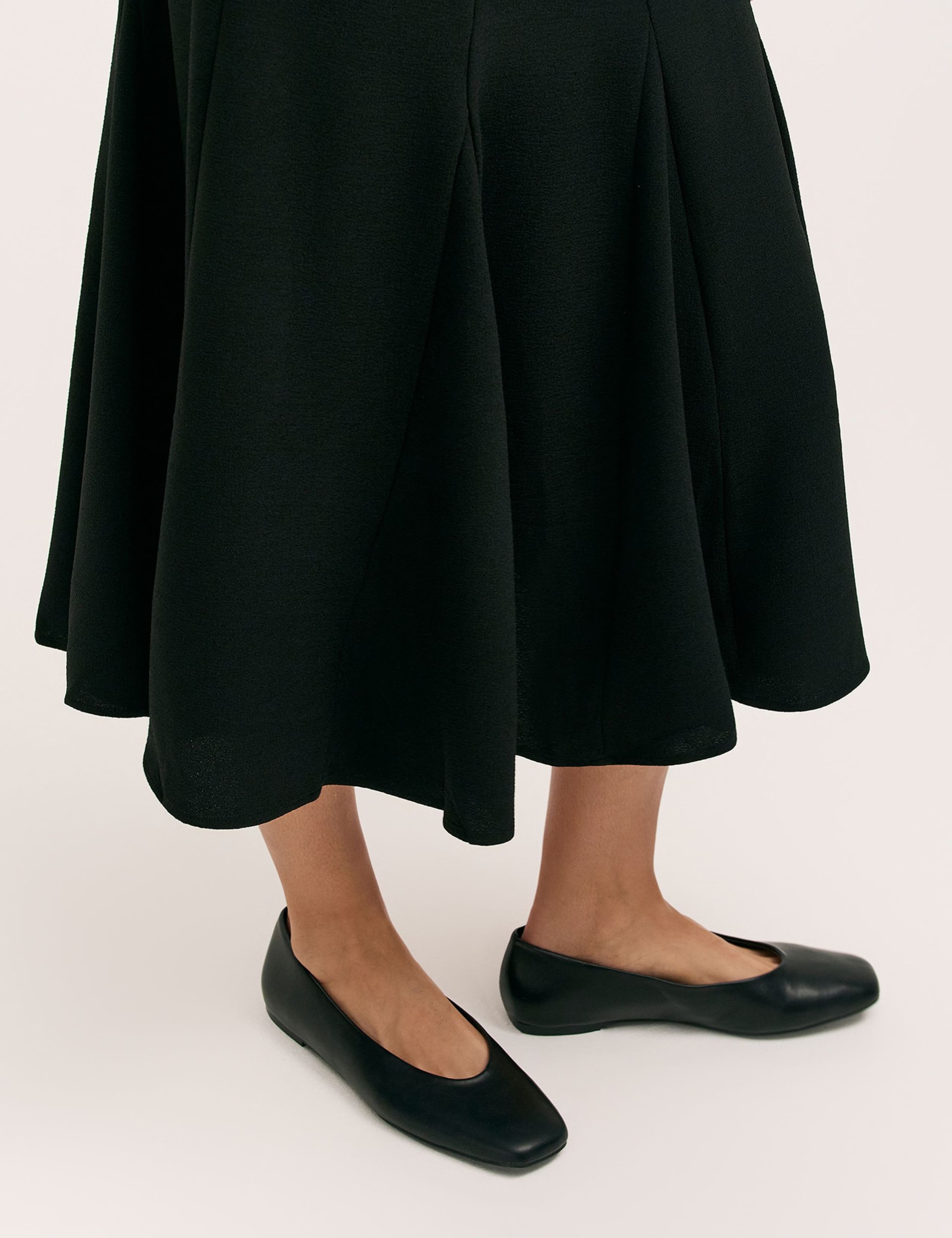 Crepe Pleated Midi Skirt 4 of 4