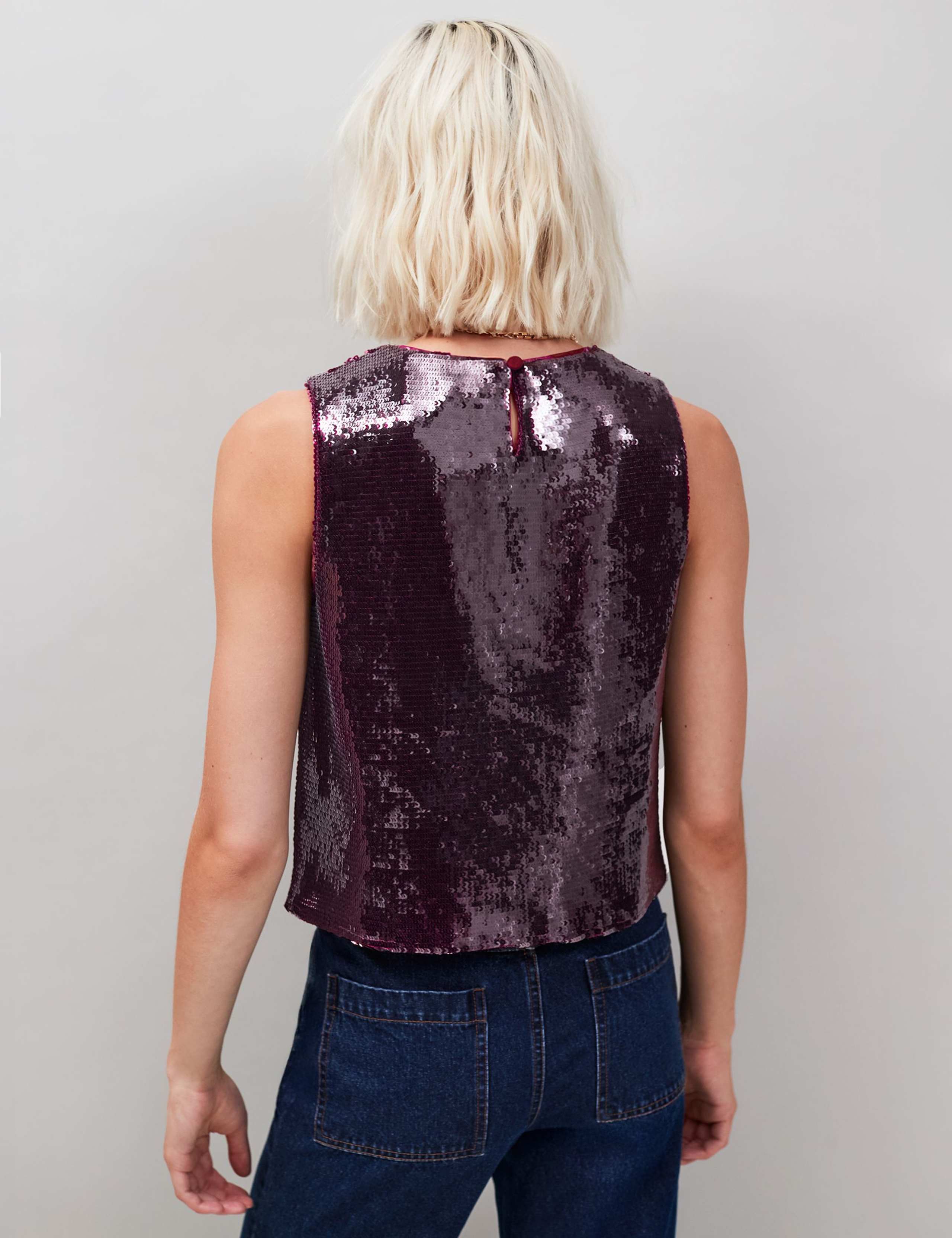 Sparkly Sequin Shell Top 2 of 3