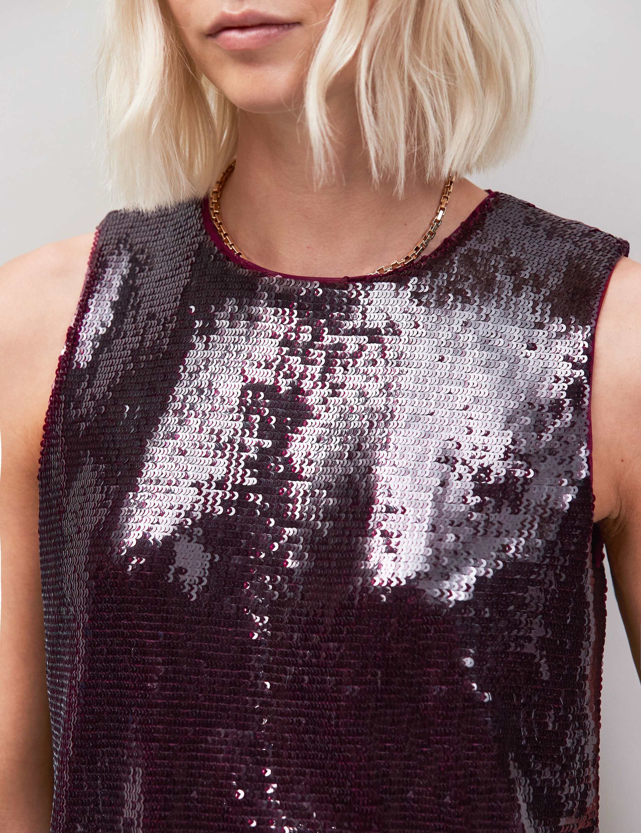 Sparkly Sequin Shell Top 3 of 3