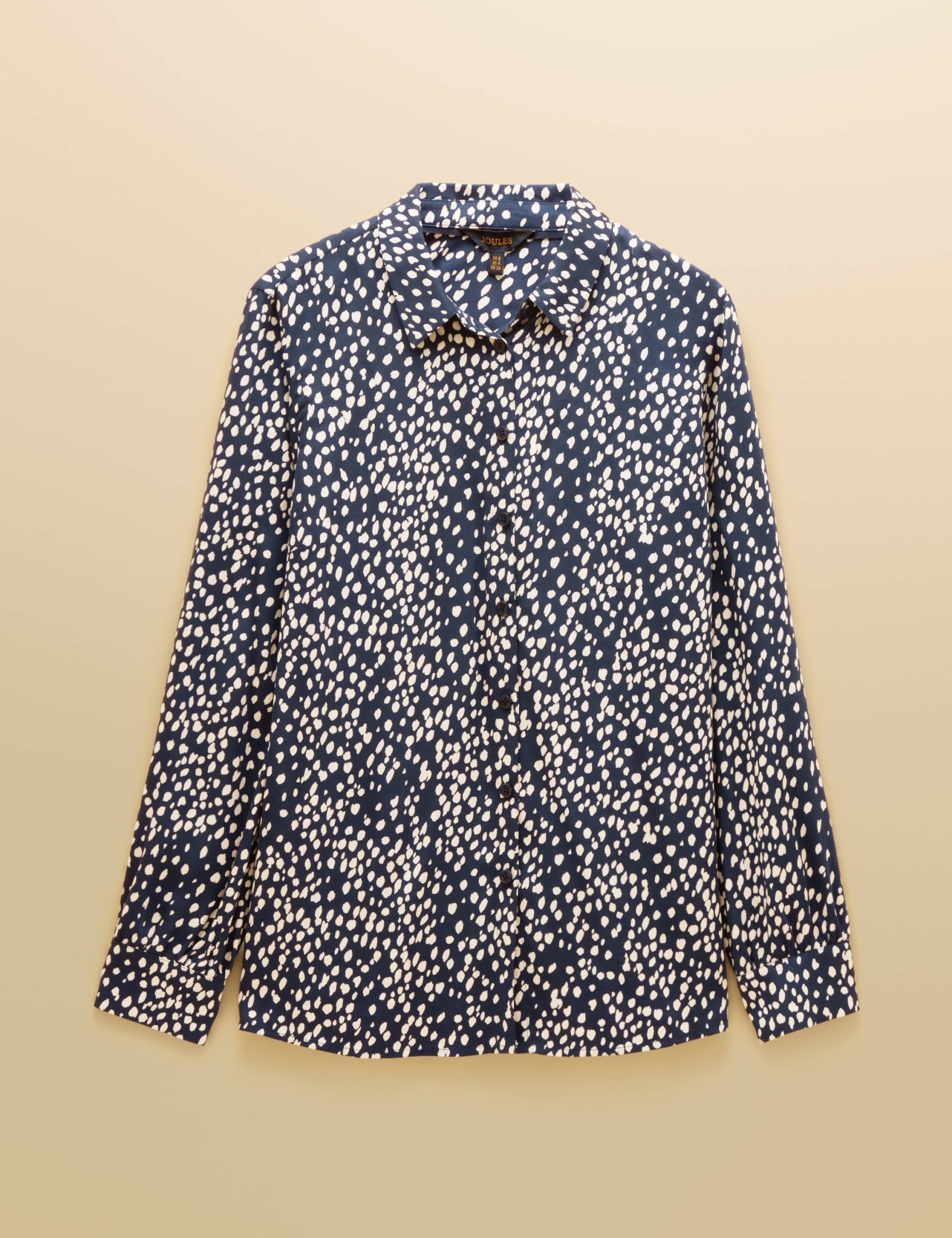Spot Print Collared Relaxed Shirt 6 of 8