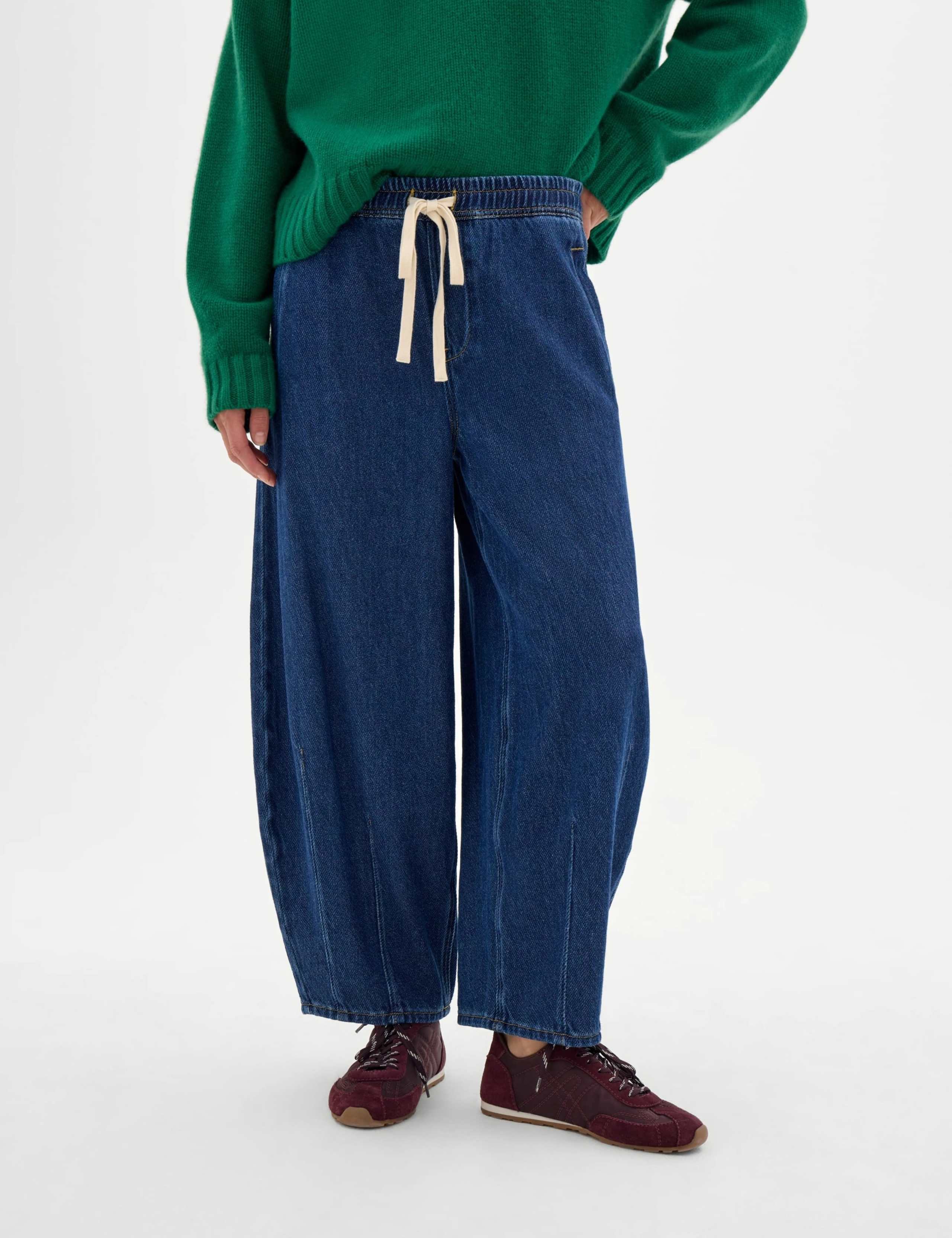 Supersoft Mid Rise Barrel Leg Jeans 1 of 4