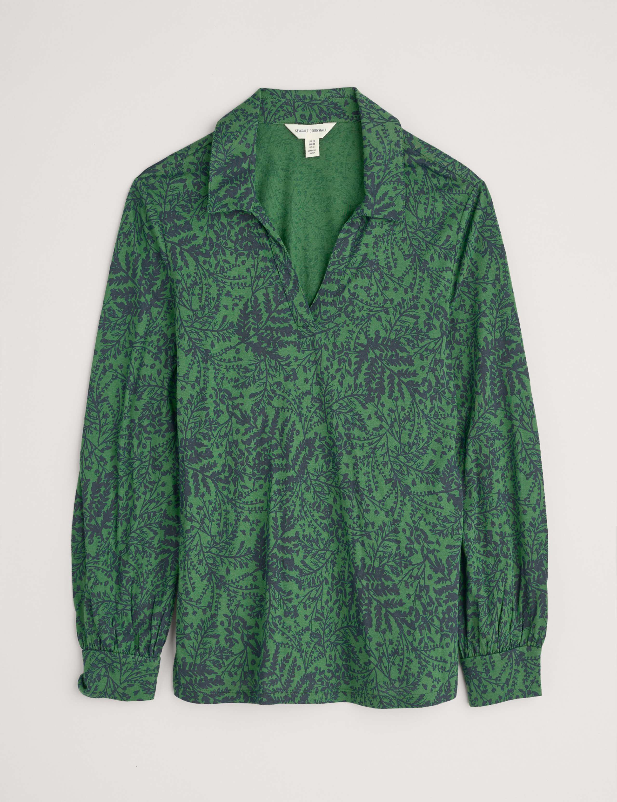 Cotton Modal Blend Collared Top 2 of 4