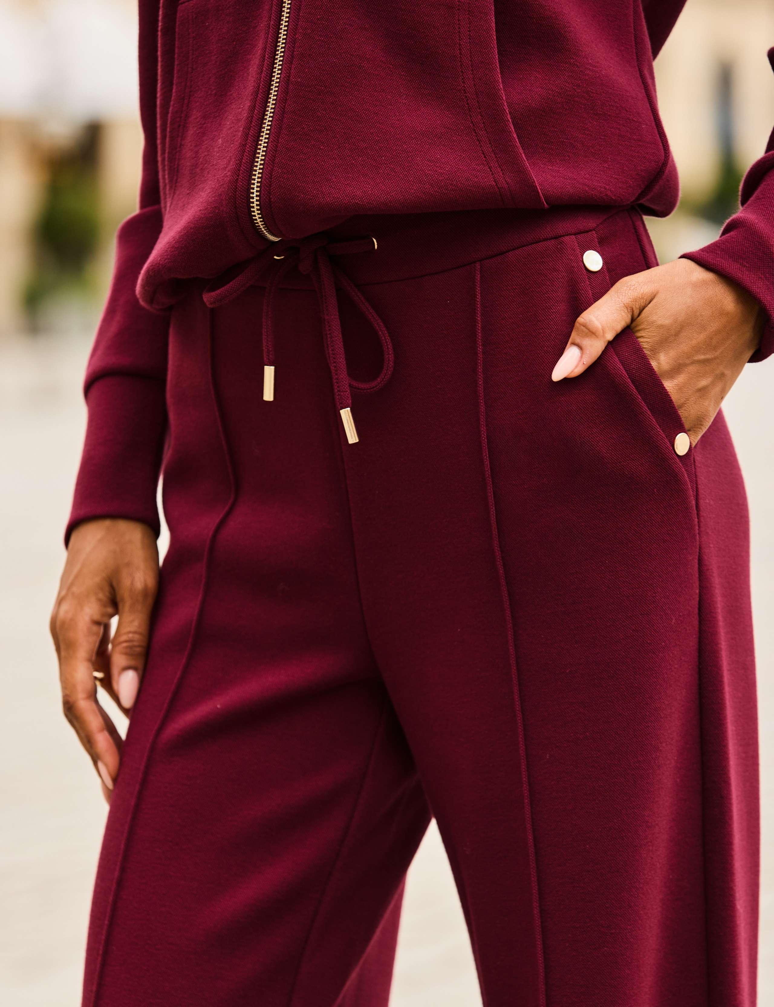 Pintuck Wide Leg Trousers 4 of 4