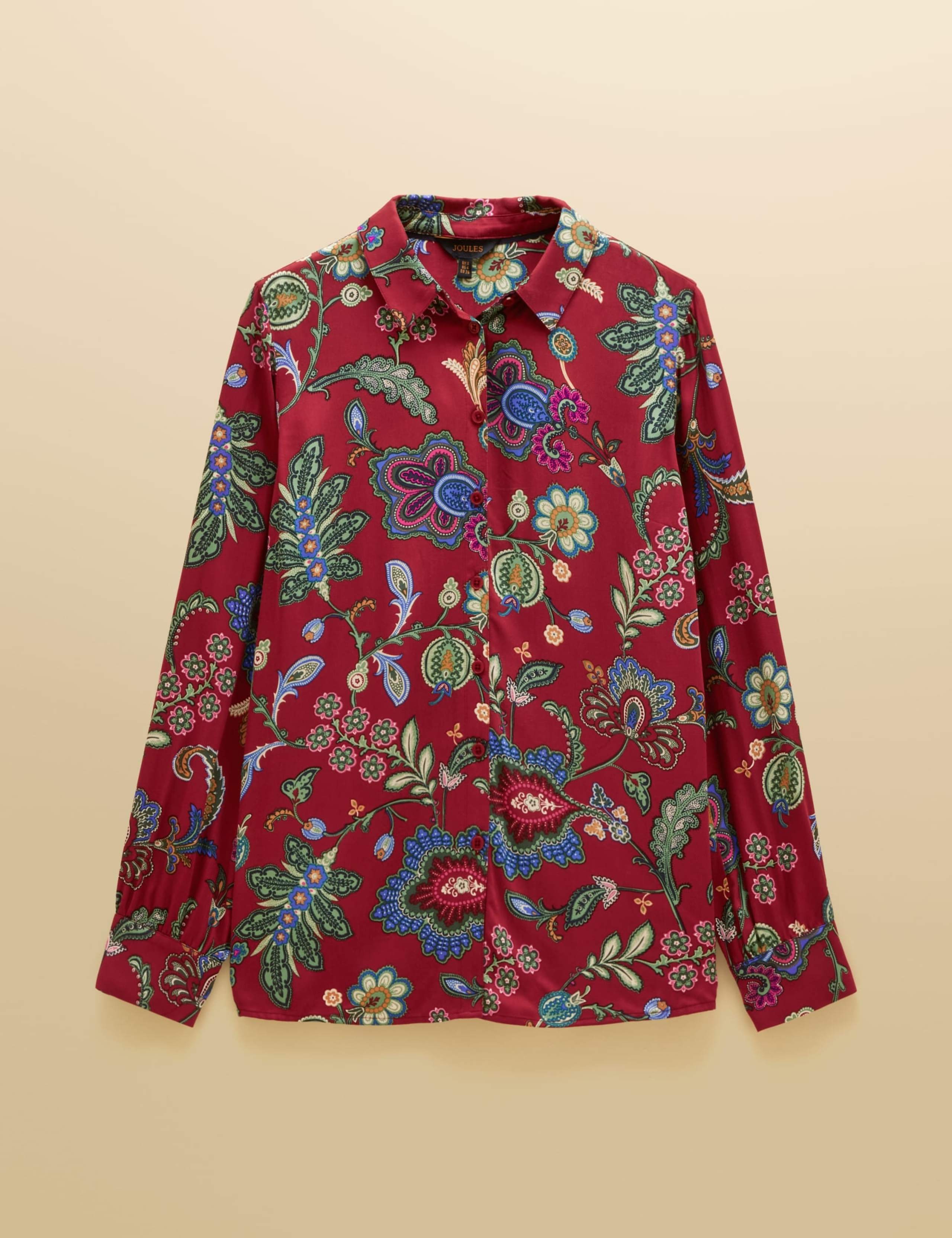 Floral Collared Relaxed Shirt 3 of 7