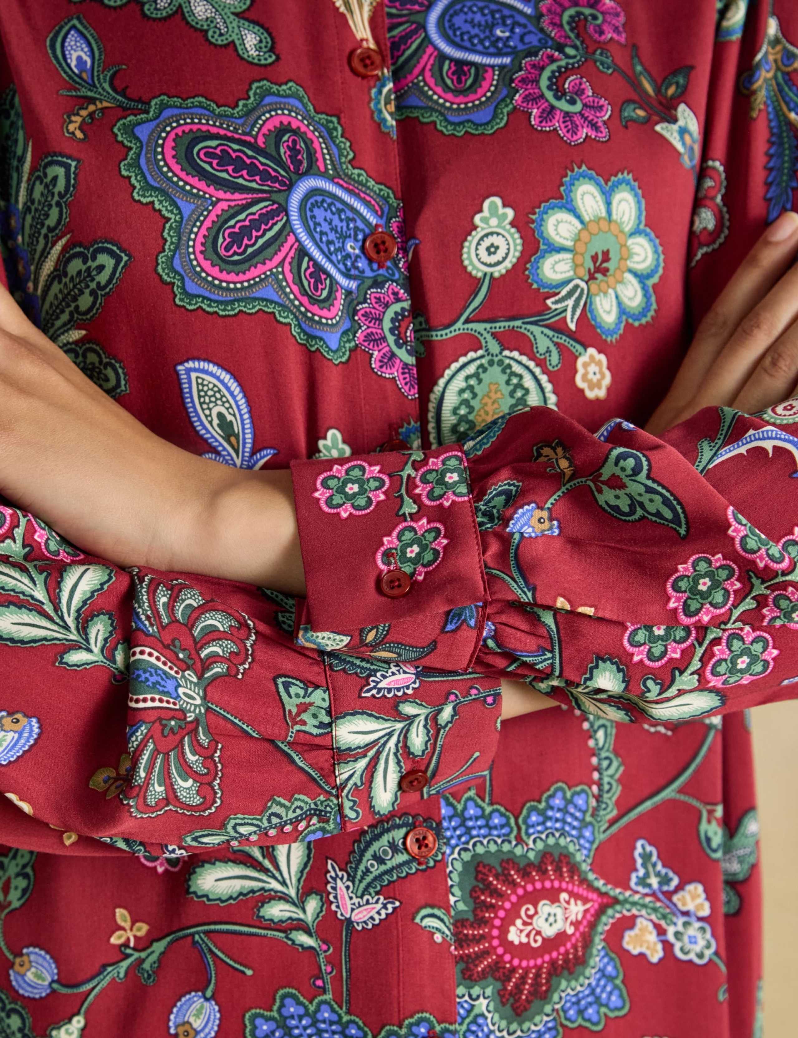 Floral Collared Relaxed Shirt 5 of 7