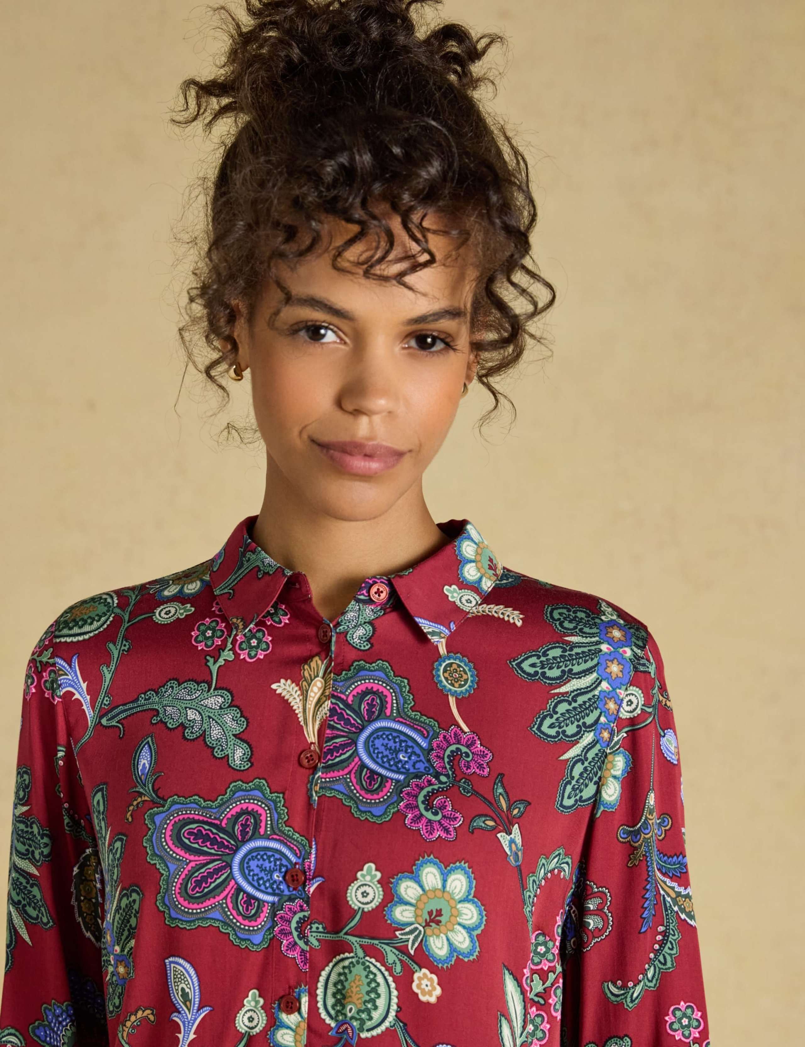 Floral Collared Relaxed Shirt 6 of 7