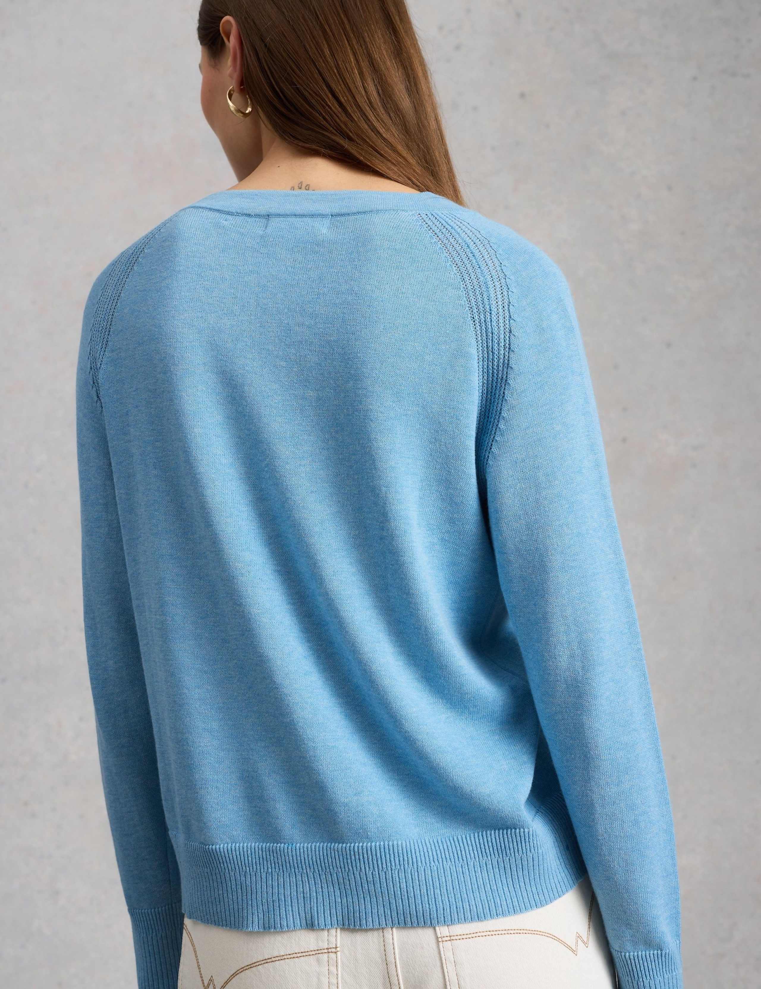 Pure Cotton Textured Cardigan 3 of 6