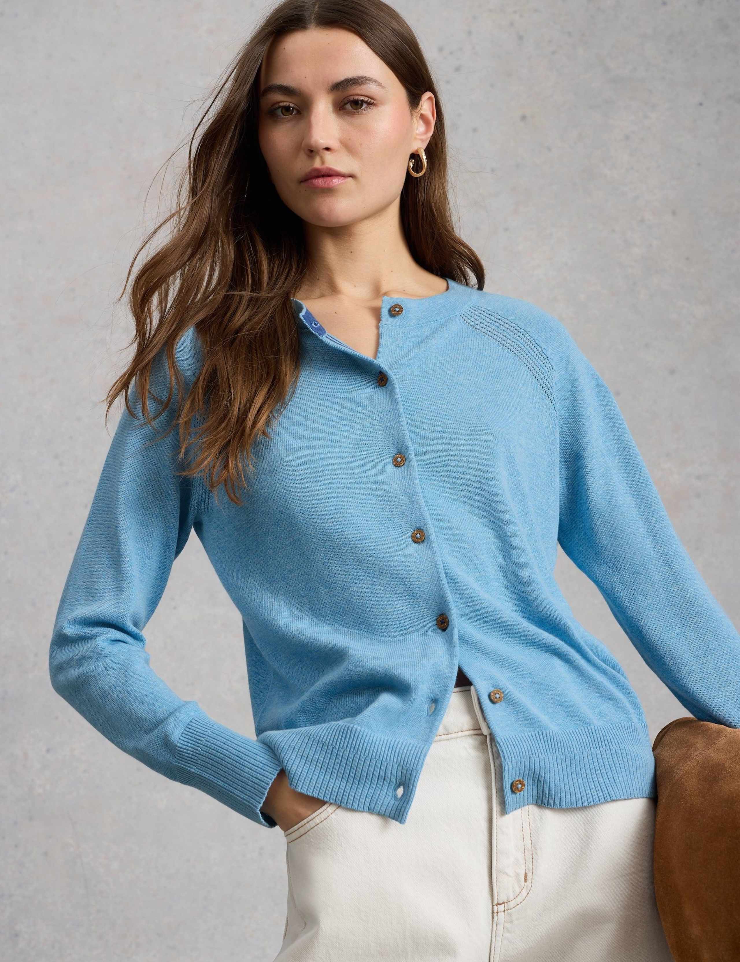 Pure Cotton Textured Cardigan 5 of 6