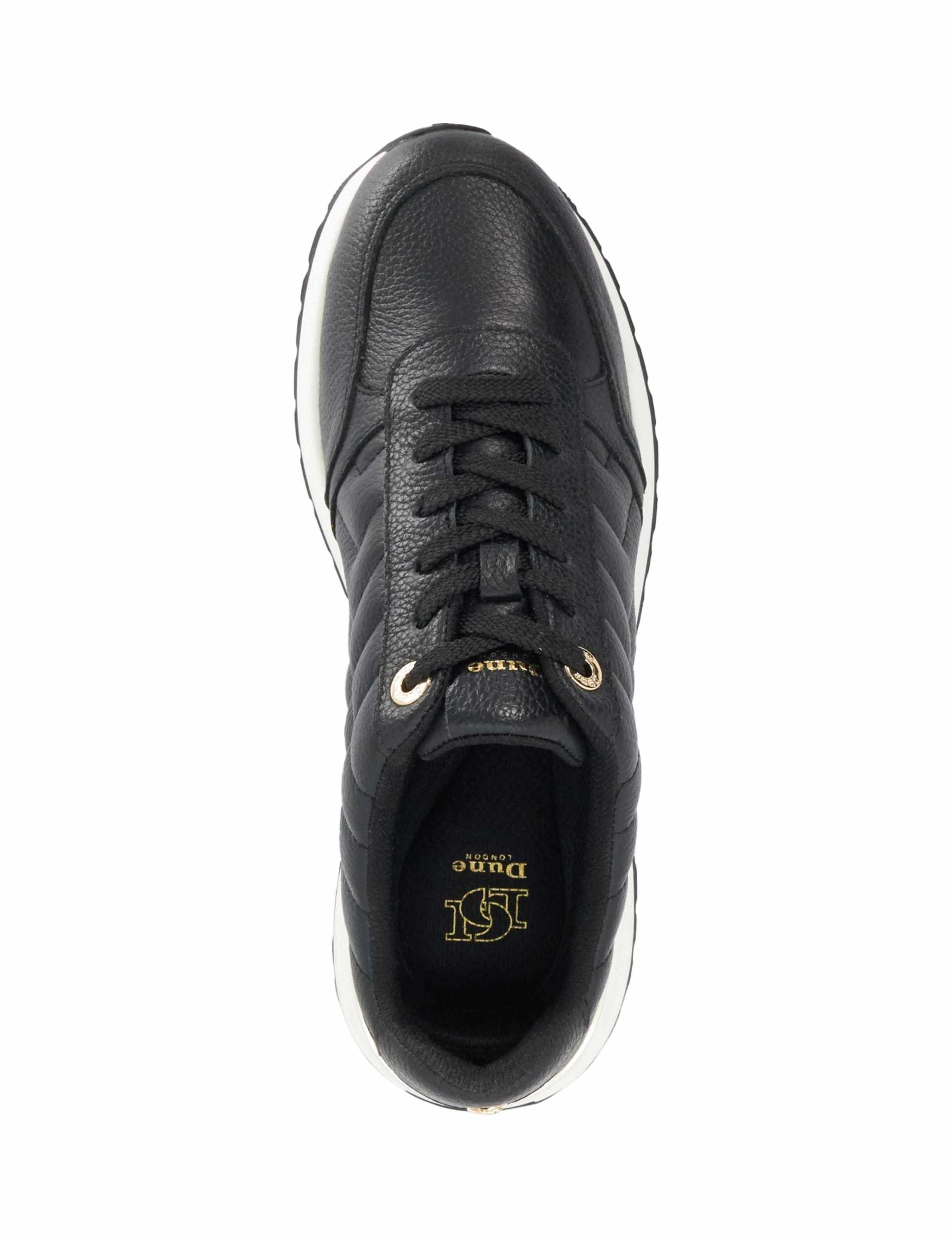 Suede Lace Up Quilted Trainers 2 of 5