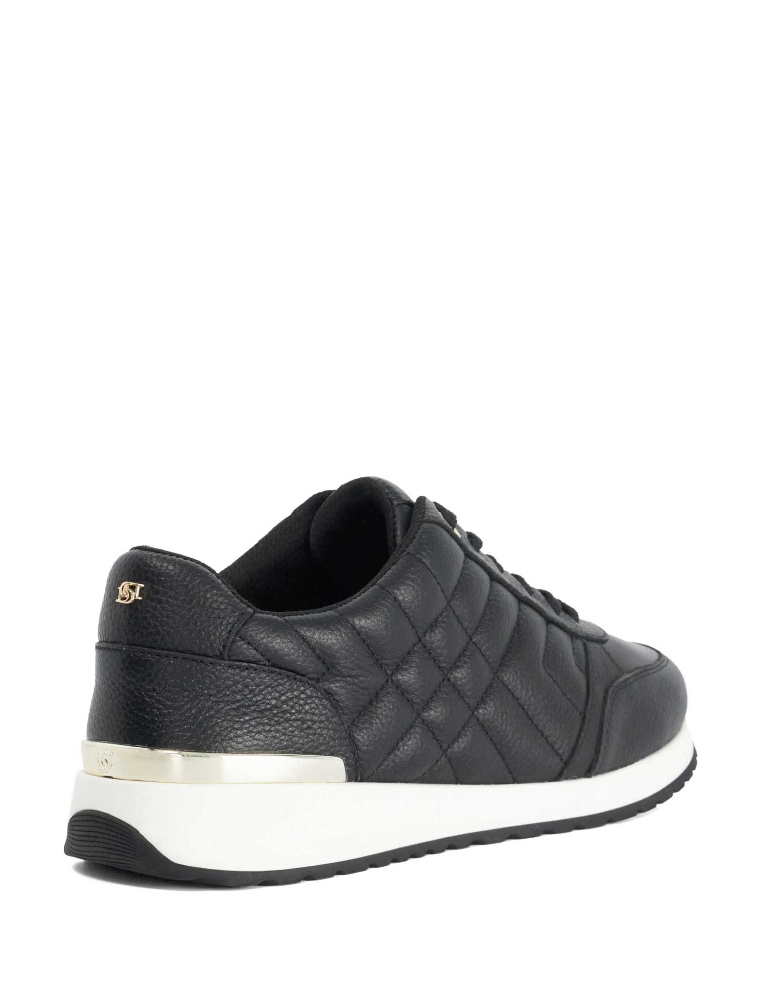 Suede Lace Up Quilted Trainers 5 of 5