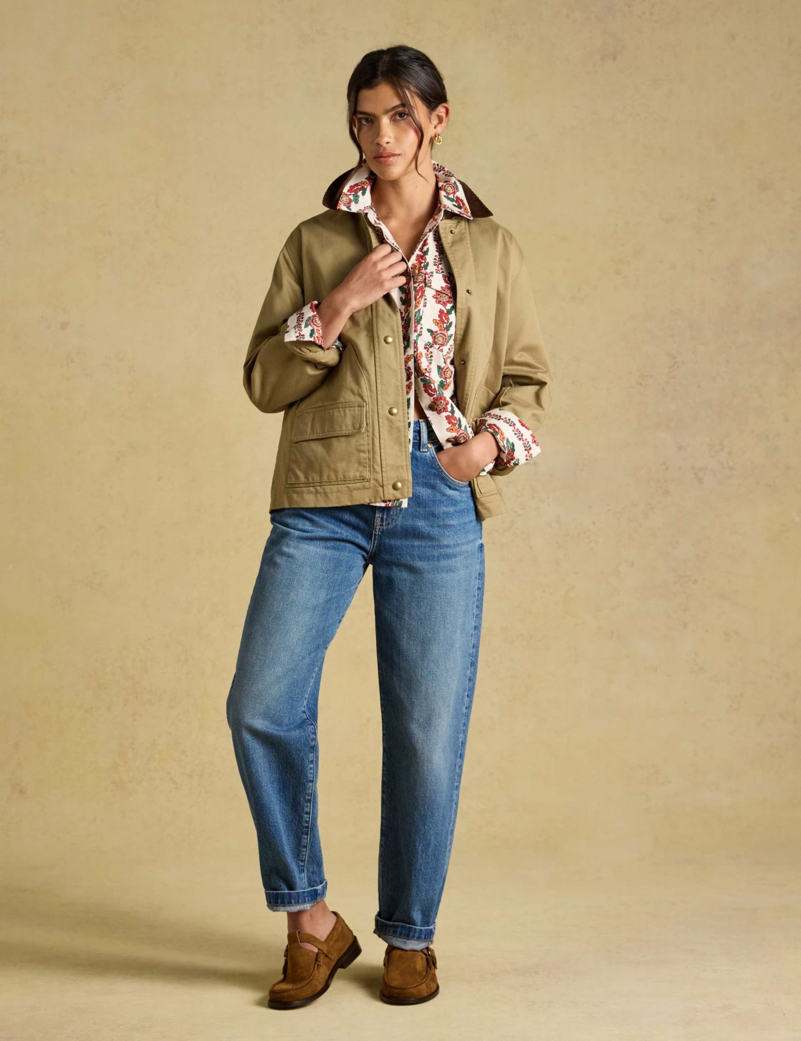 Botanical Stripe Boxy Cotton Shirt 3 of 7