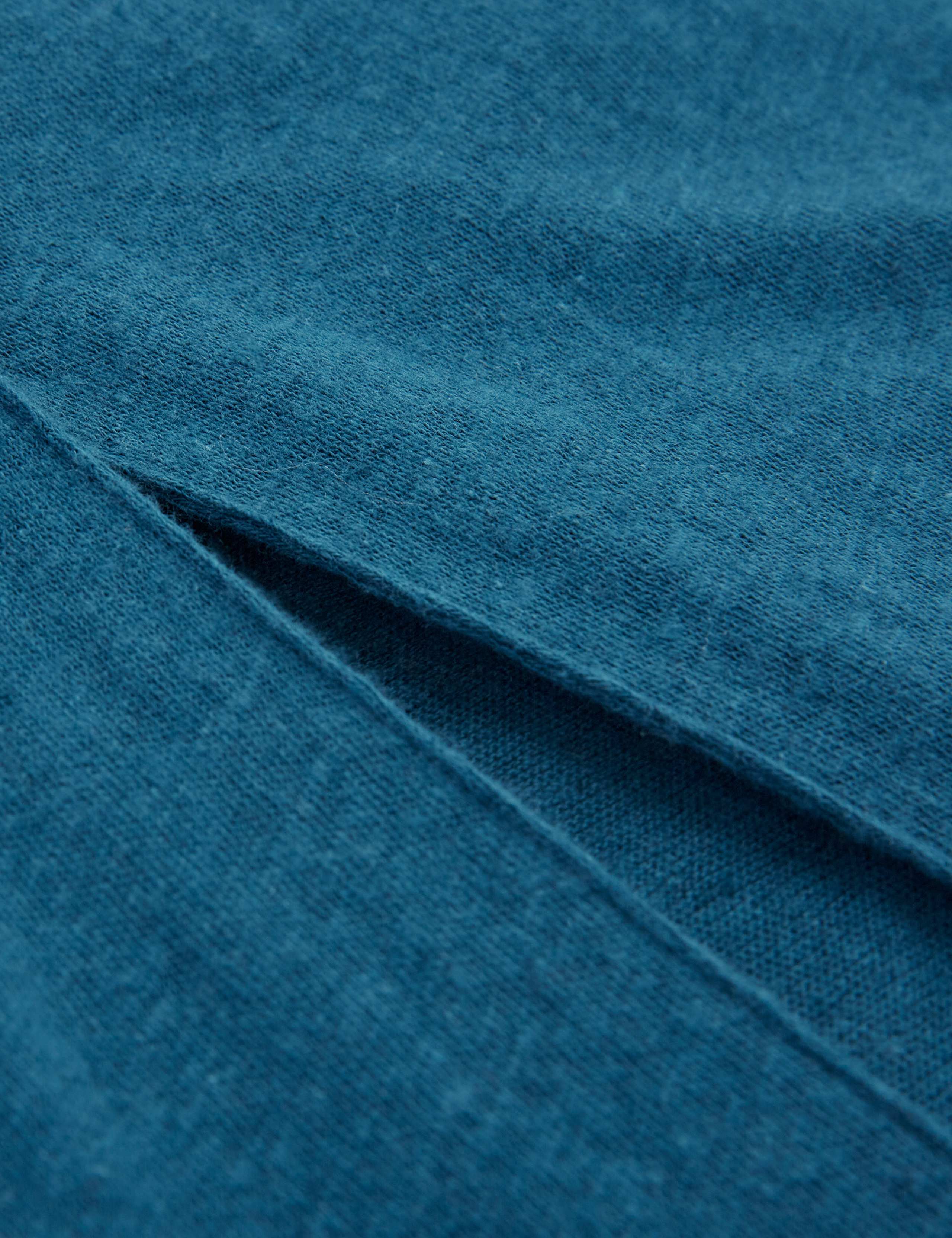 Linen Blend Midi Shift Dress 5 of 6