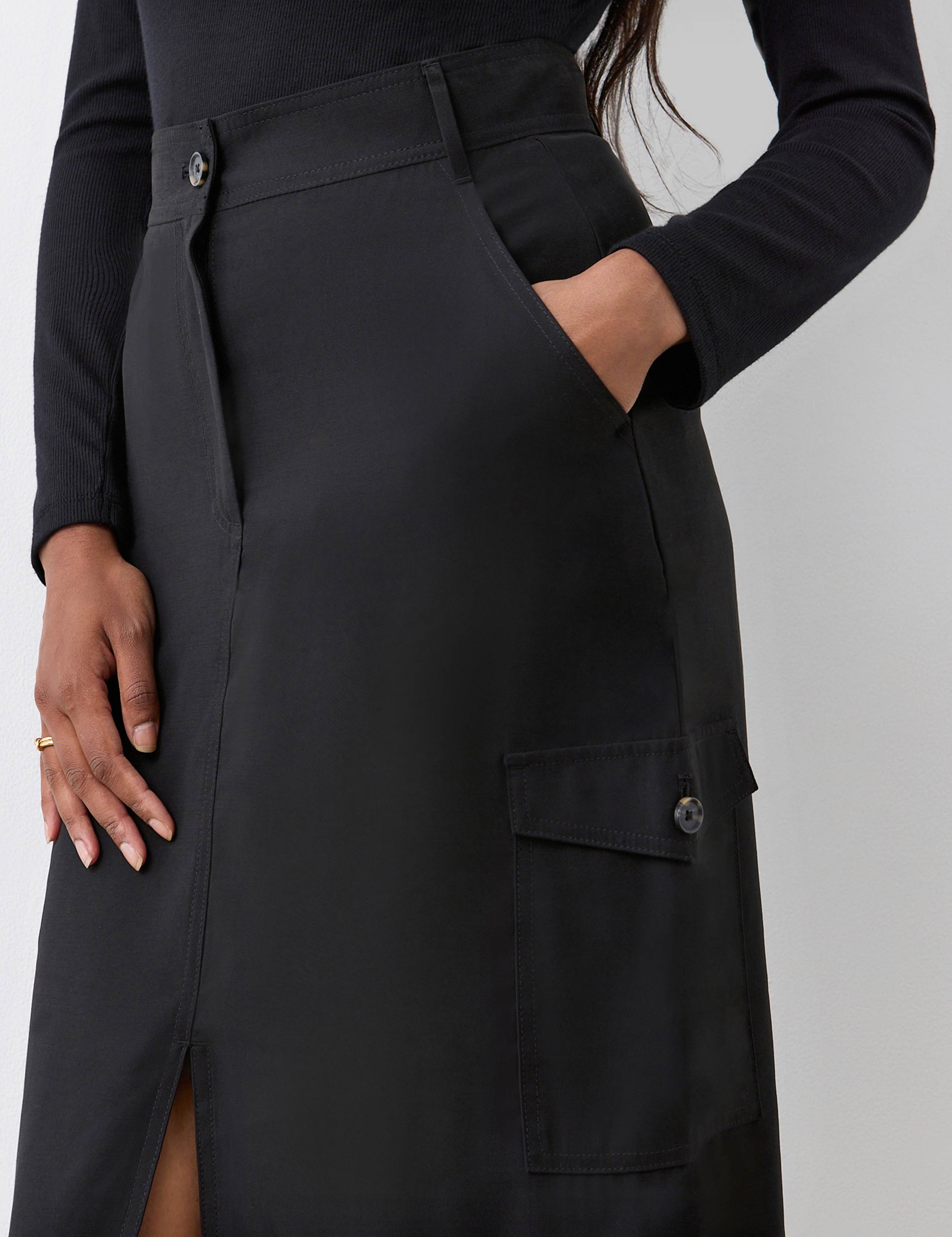 Split Front Midi Pencil Skirt 3 of 4