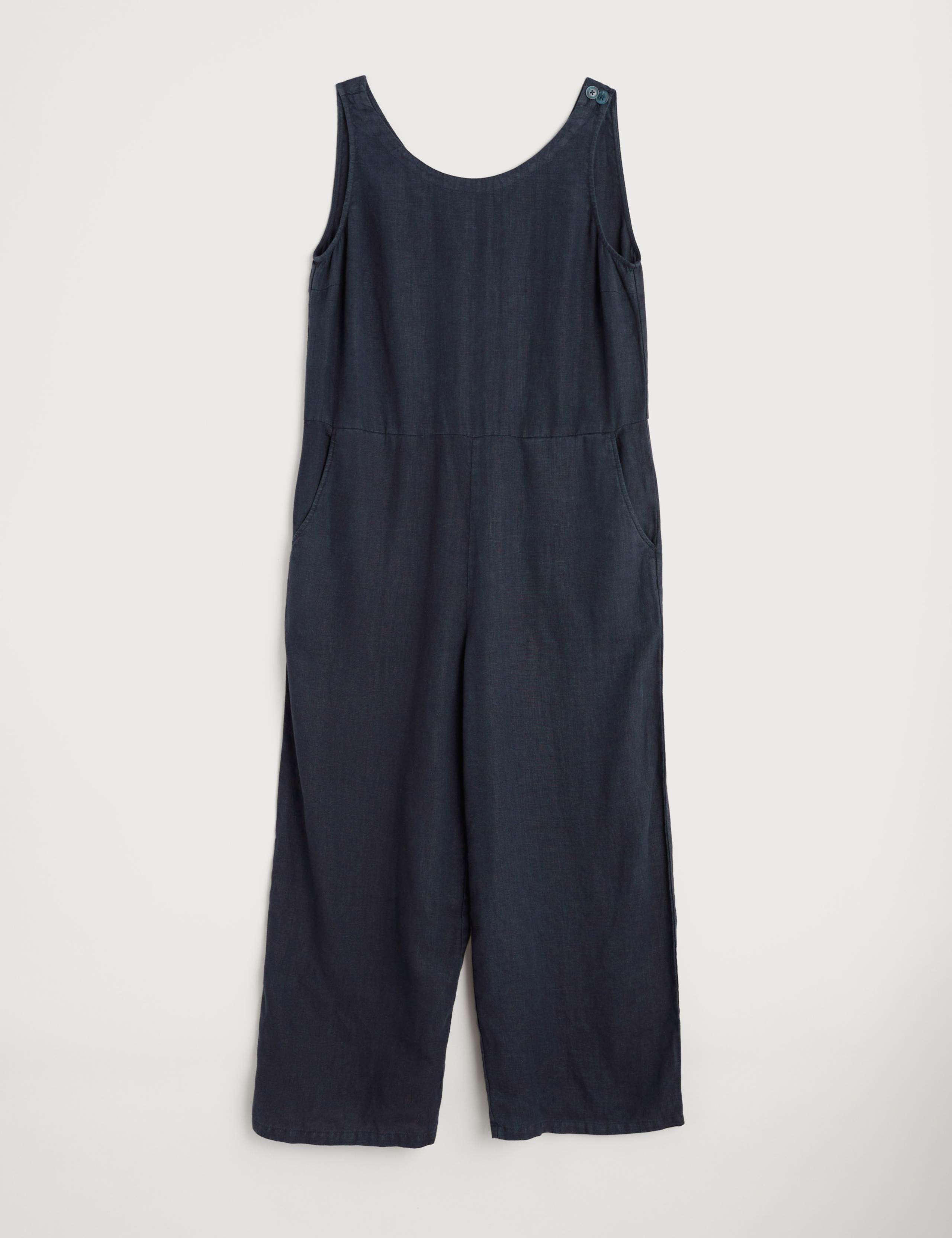 Pure Linen Sleeveless Jumpsuit 2 of 4
