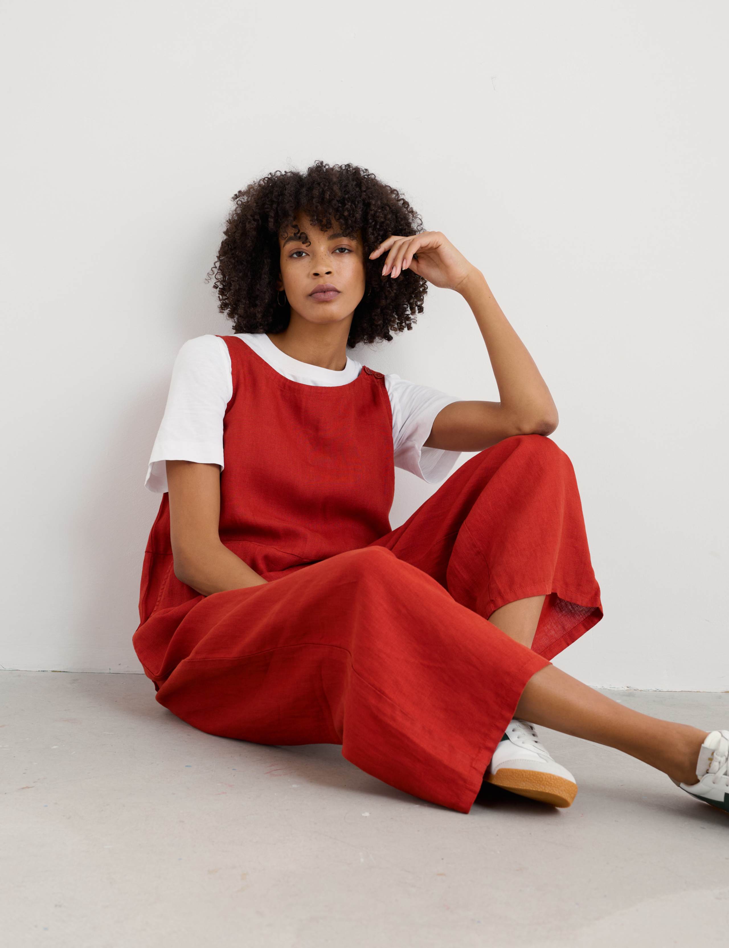 Pure Linen Sleeveless Jumpsuit 5 of 5
