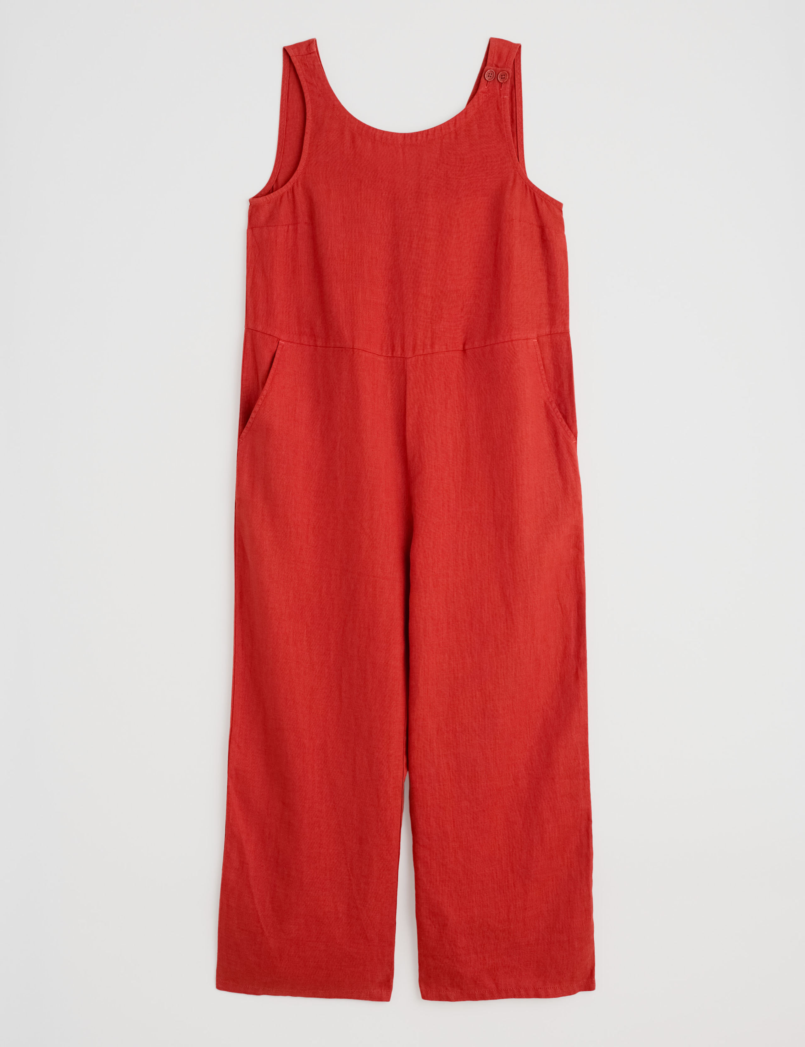 Pure Linen Sleeveless Jumpsuit 2 of 5