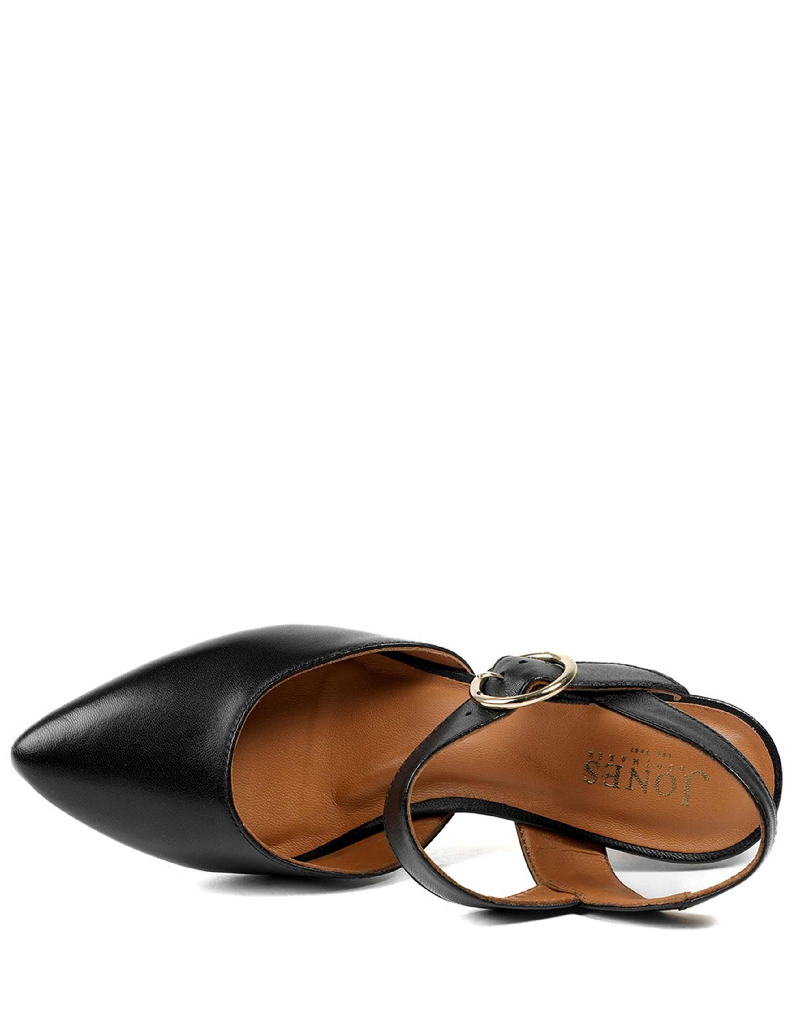 Leather Buckle Kitten Heel Court Shoes 5 of 6