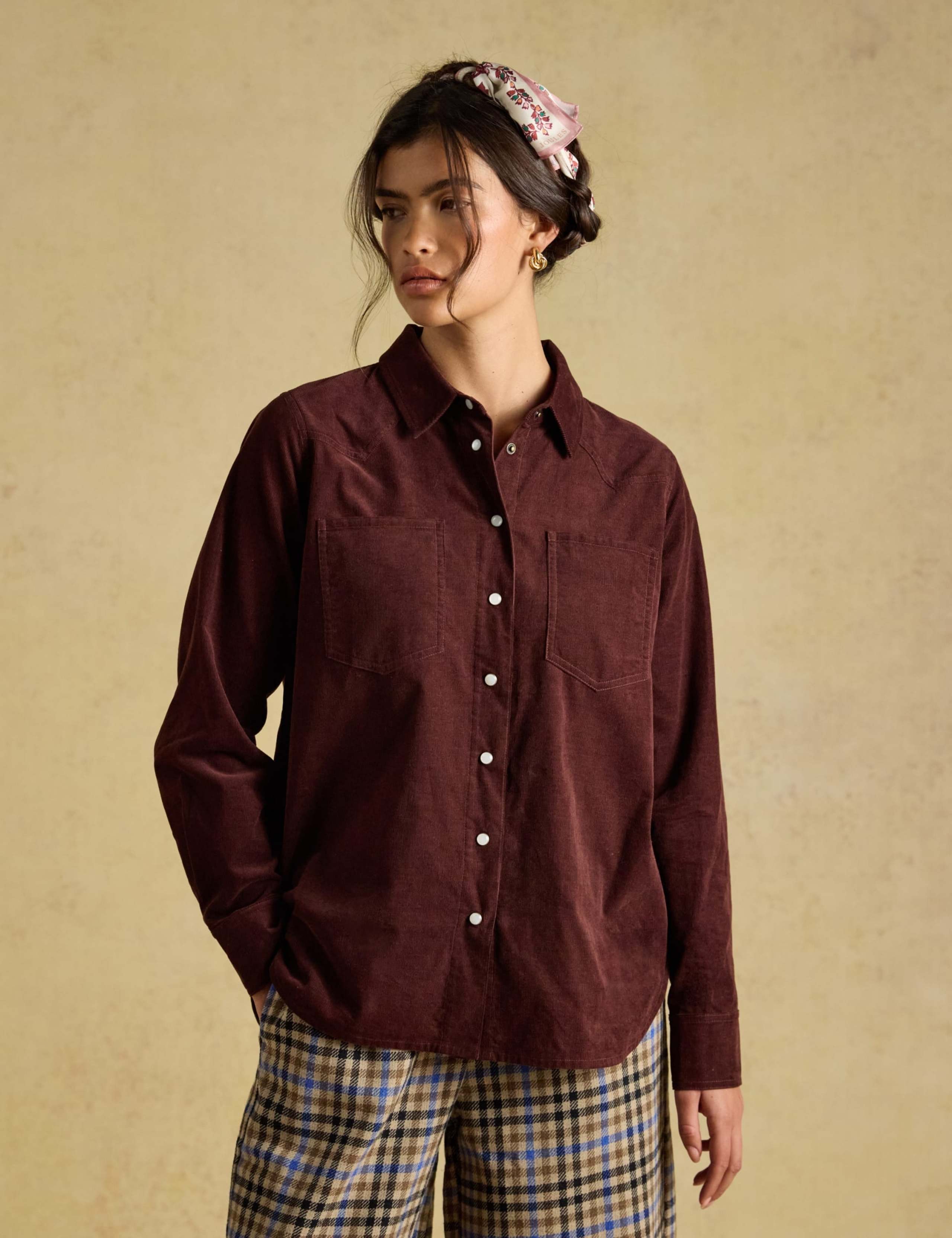 Pure Cotton Western Collared Shirt 1 of 8
