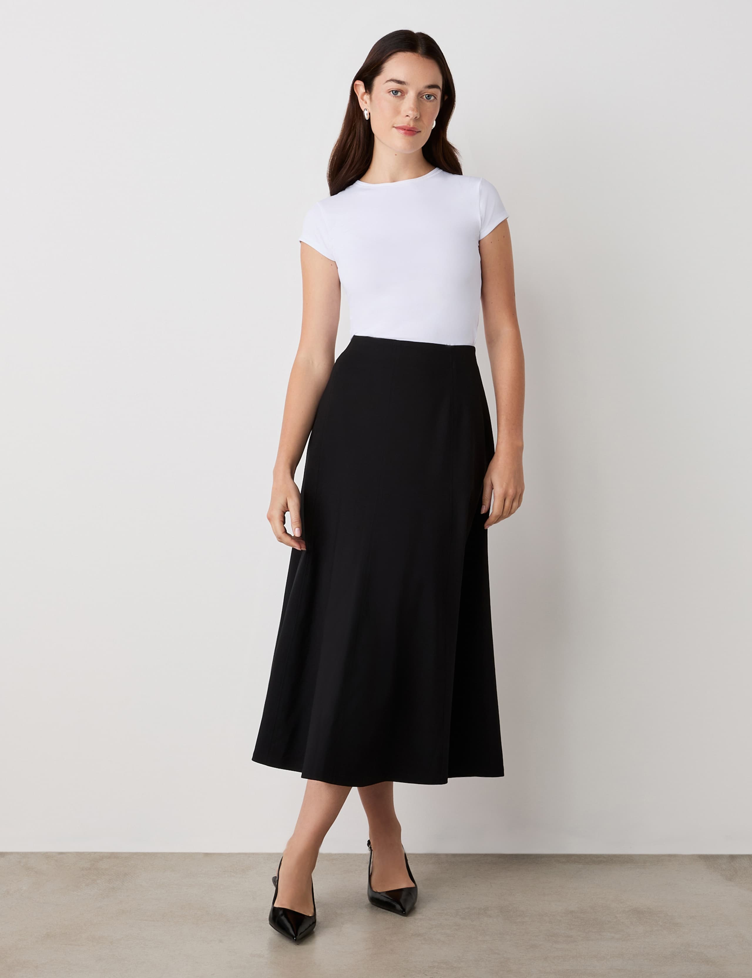 Jersey Midi Skirt 1 of 4