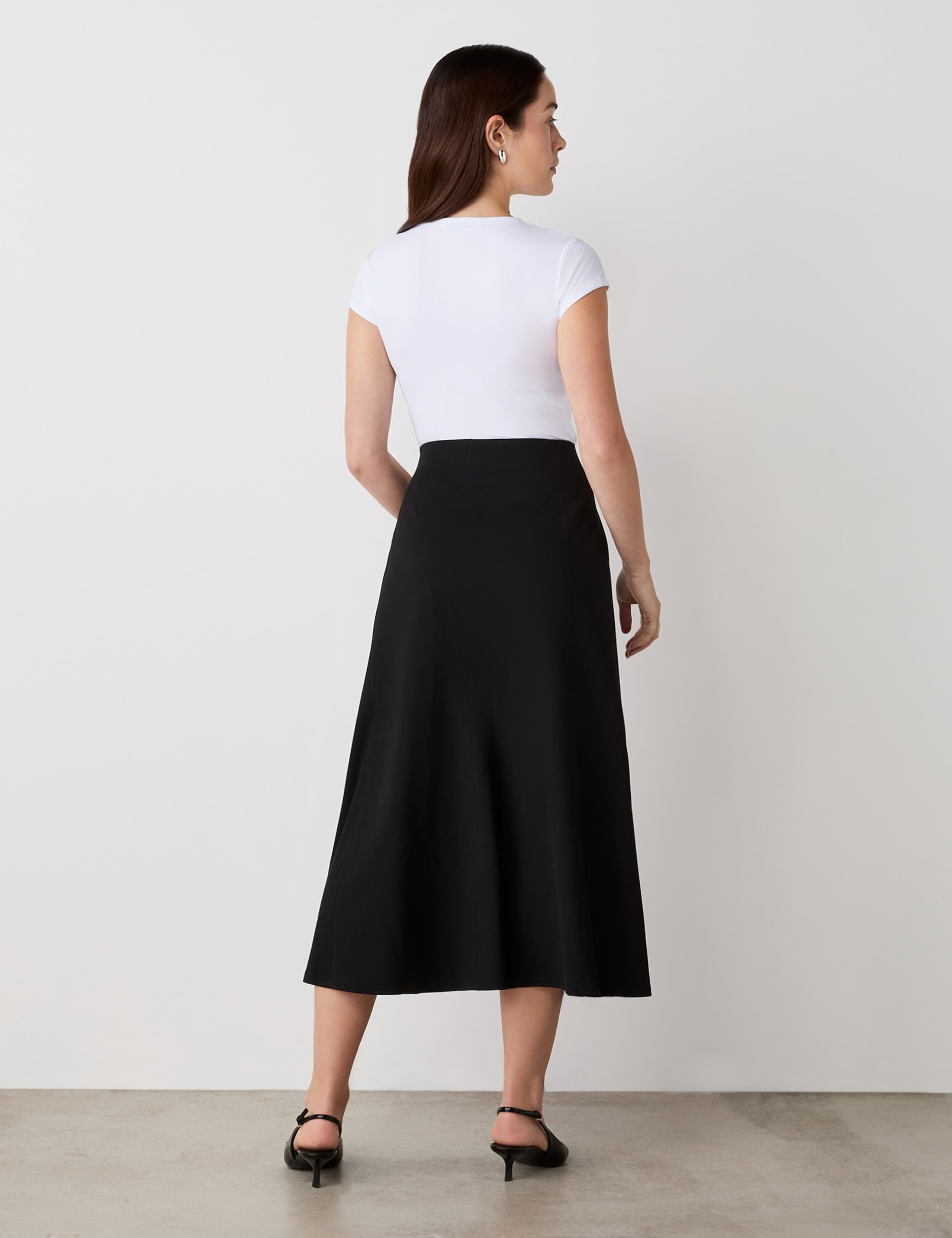 Jersey Midi Skirt 2 of 4