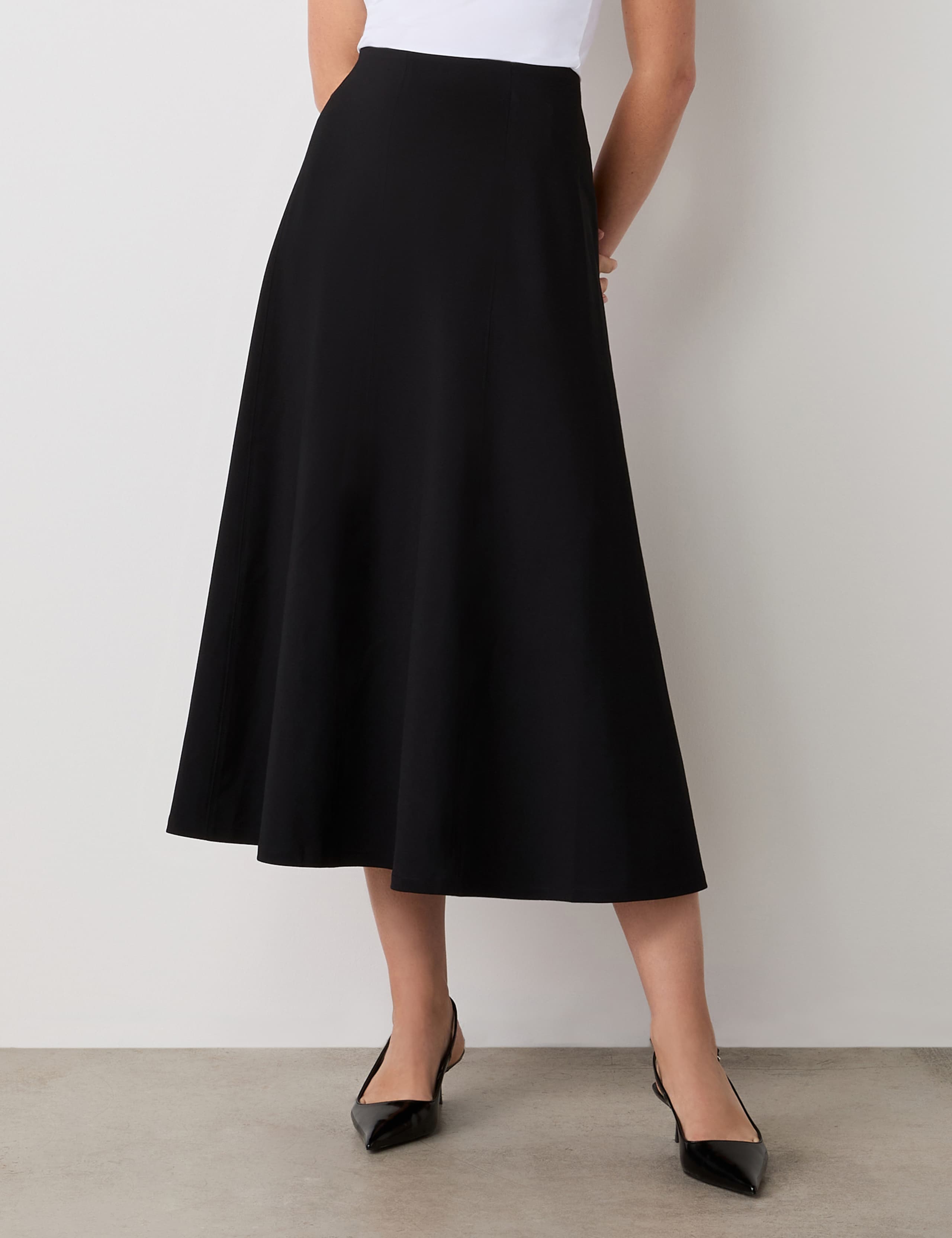 Jersey Midi Skirt 3 of 4