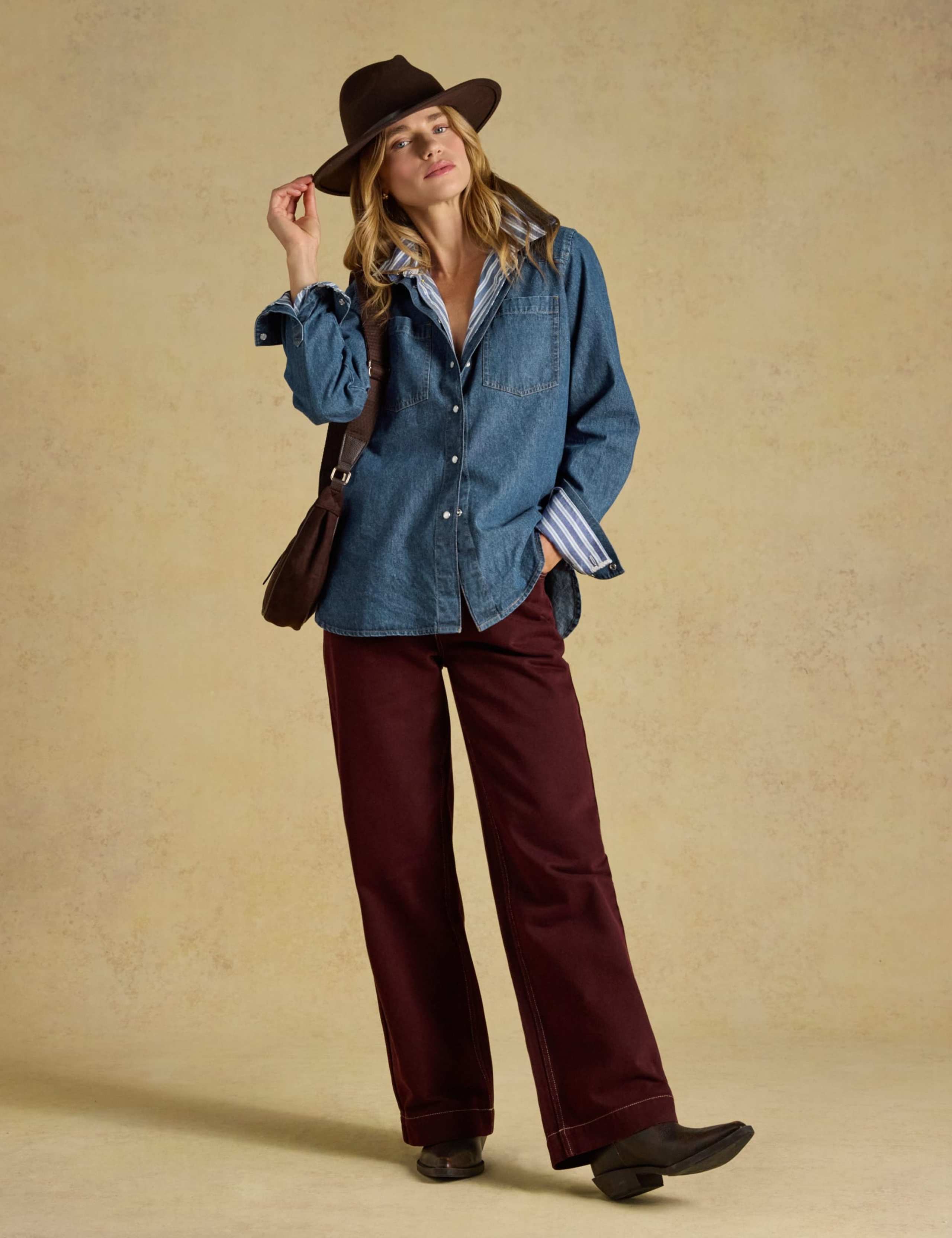 Denim Western Collared Shirt 4 of 7