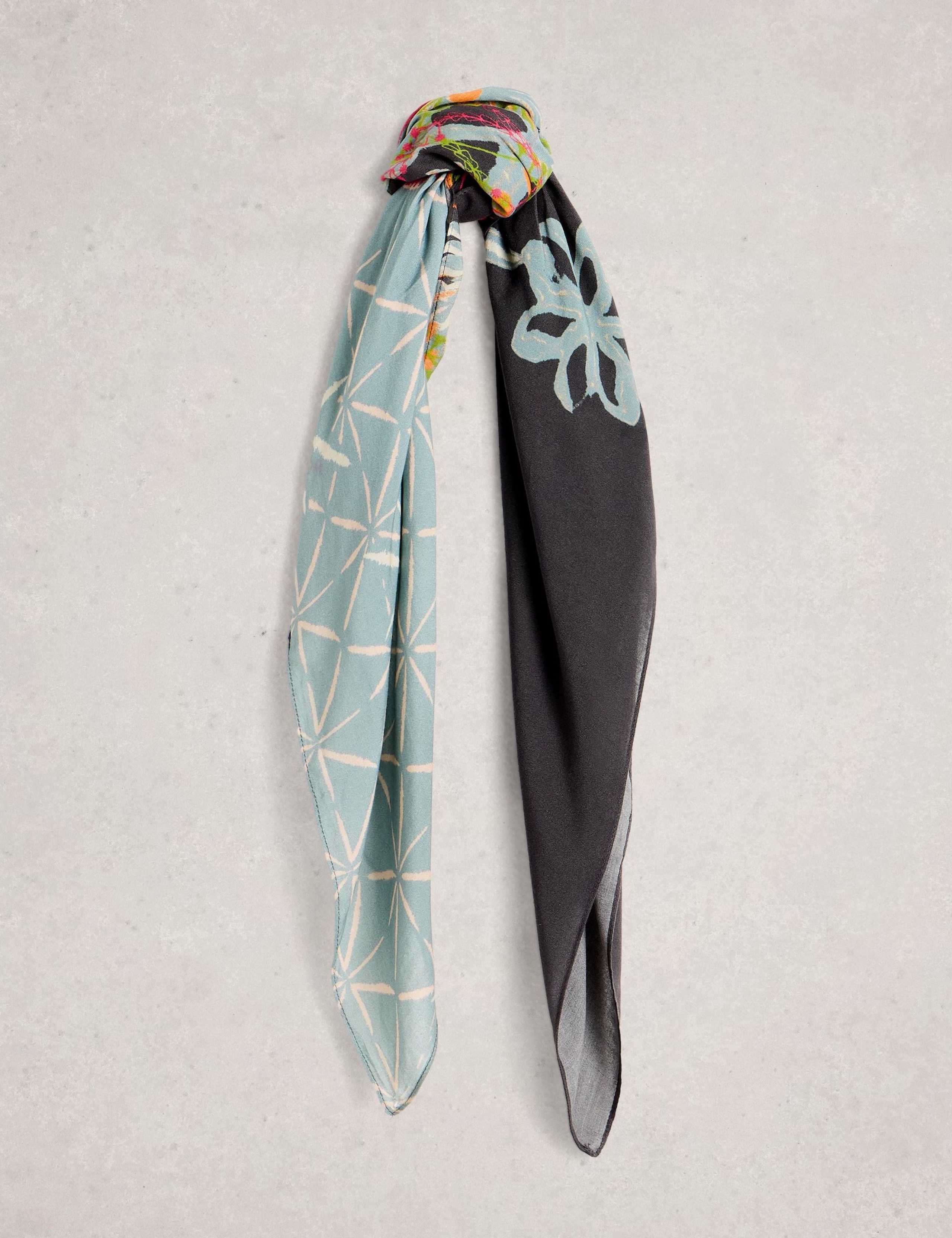 Printed Floral Square Scarf 1 of 3