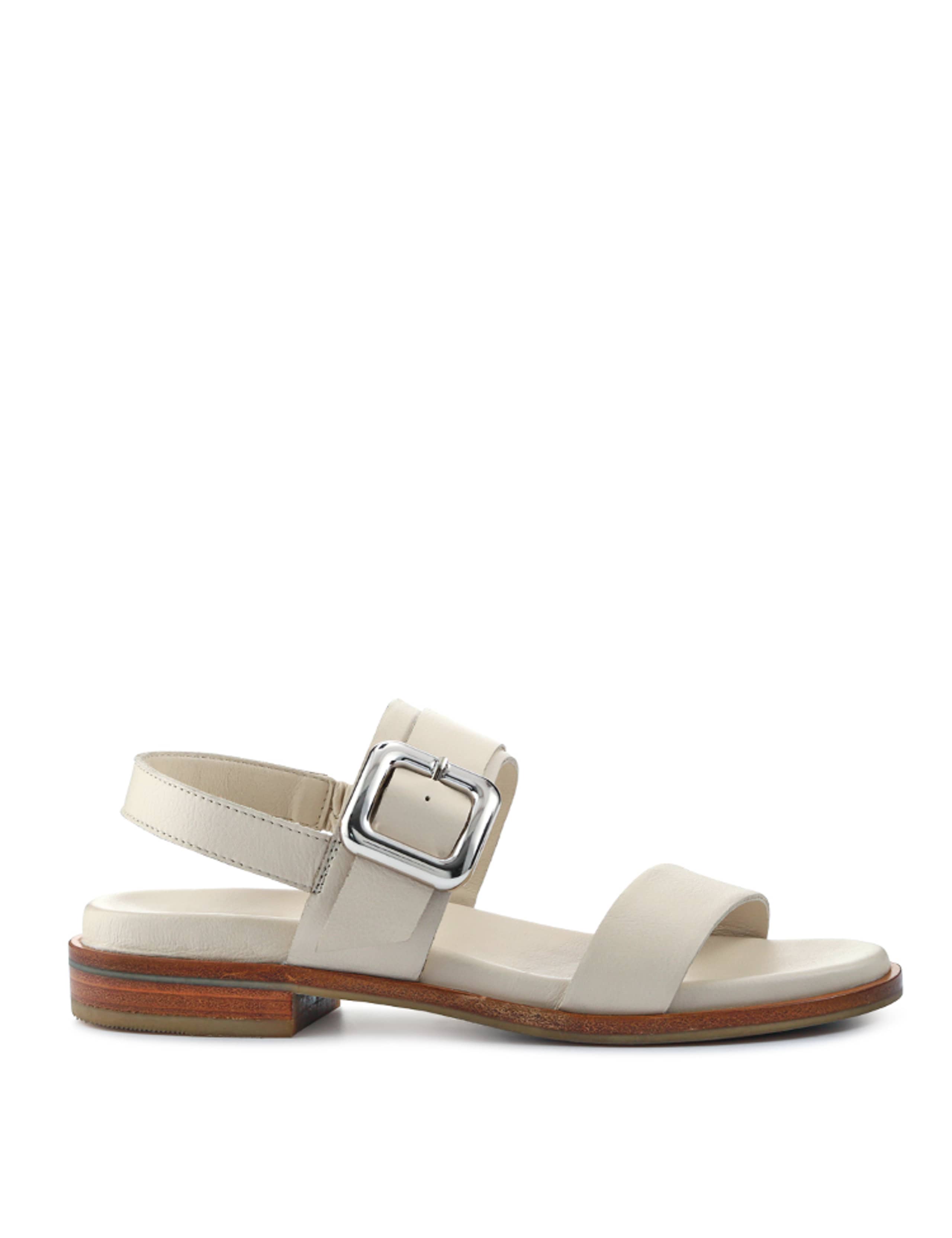 Leather Buckle Ankle Strap Sandals 2 of 6