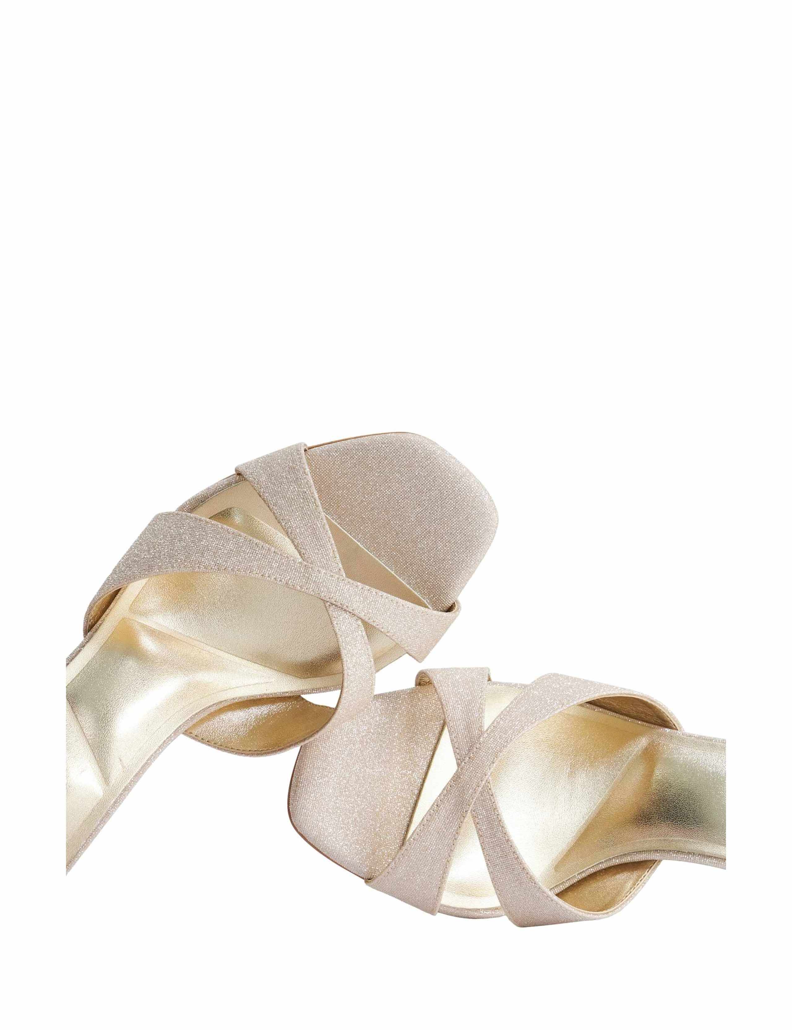 Sparkle Slip On Stiletto Heel Open Toe Mules 5 of 5