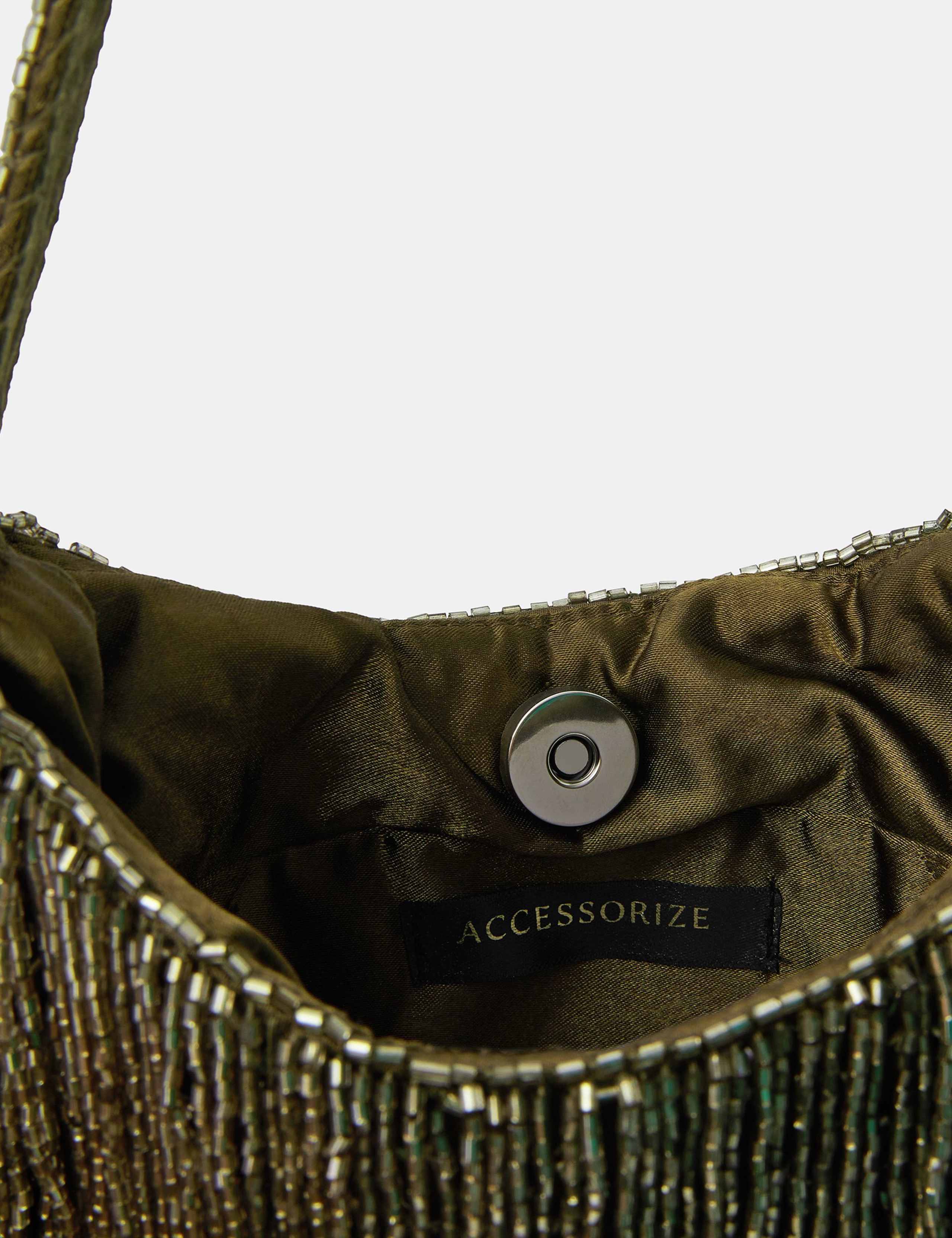 Beaded Fringing Embellished Grab Bag 3 of 4