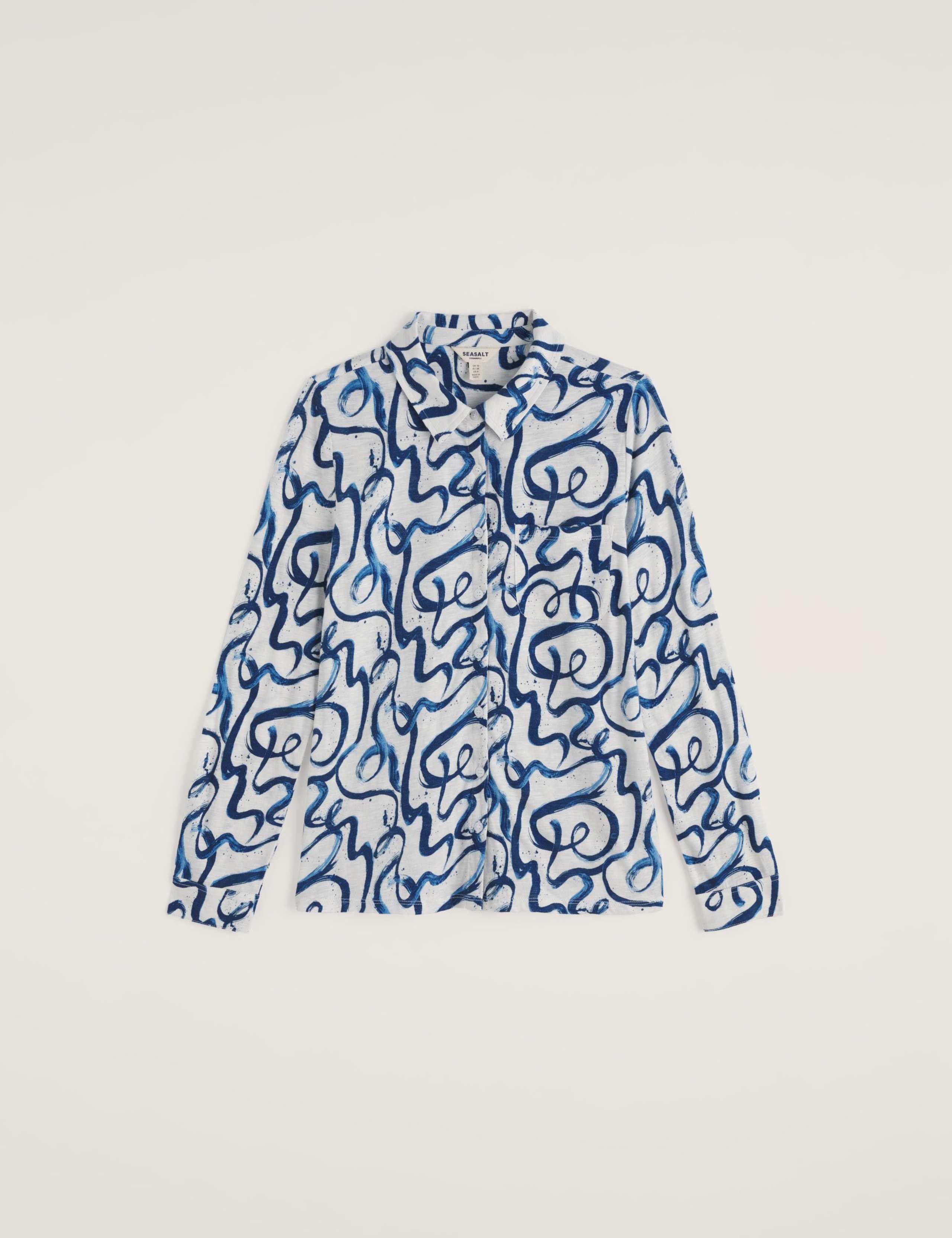 Pure Cotton Jersey Printed Collared Shirt 2 of 5