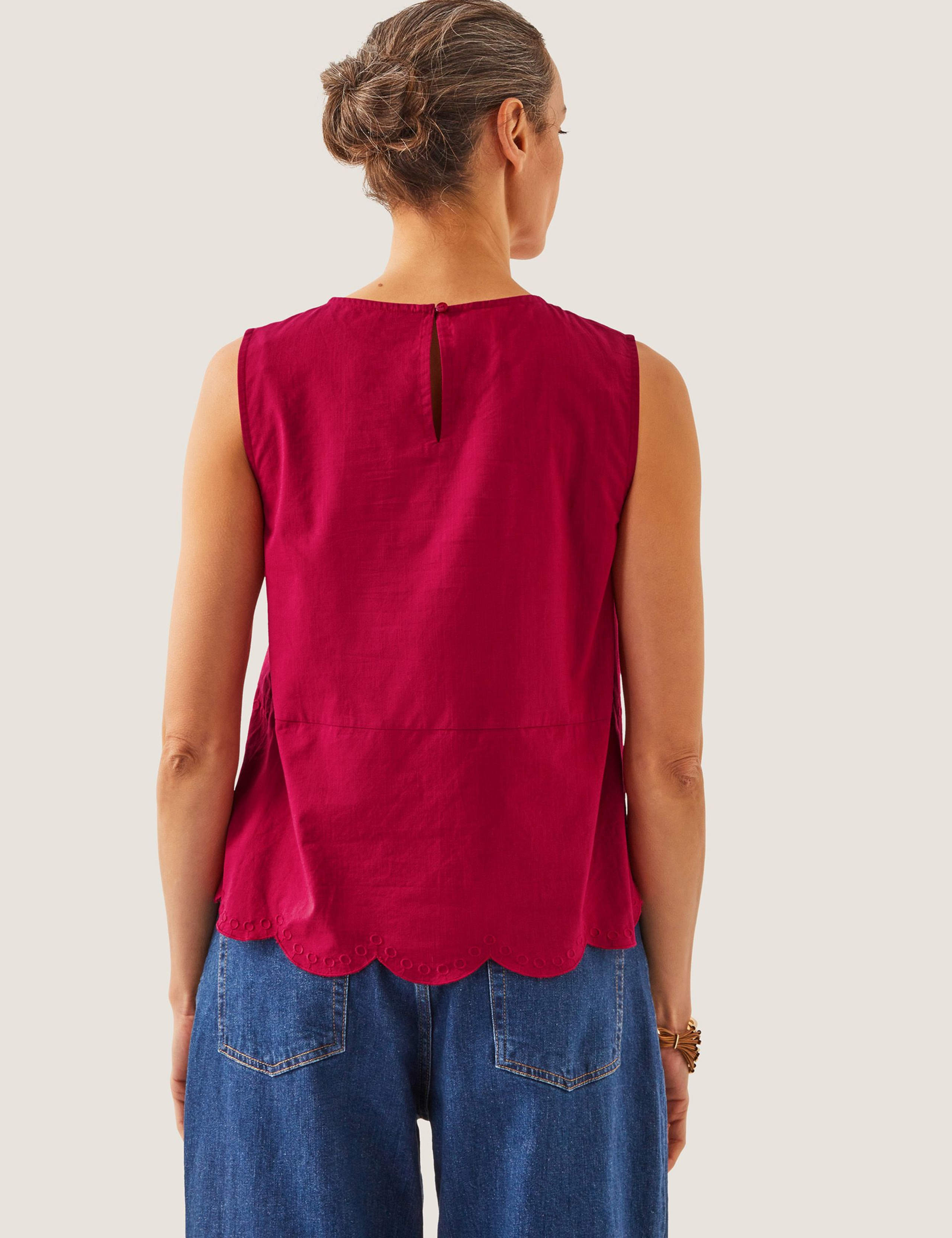 Pure Cotton Orla Broderie Vest 4 of 5