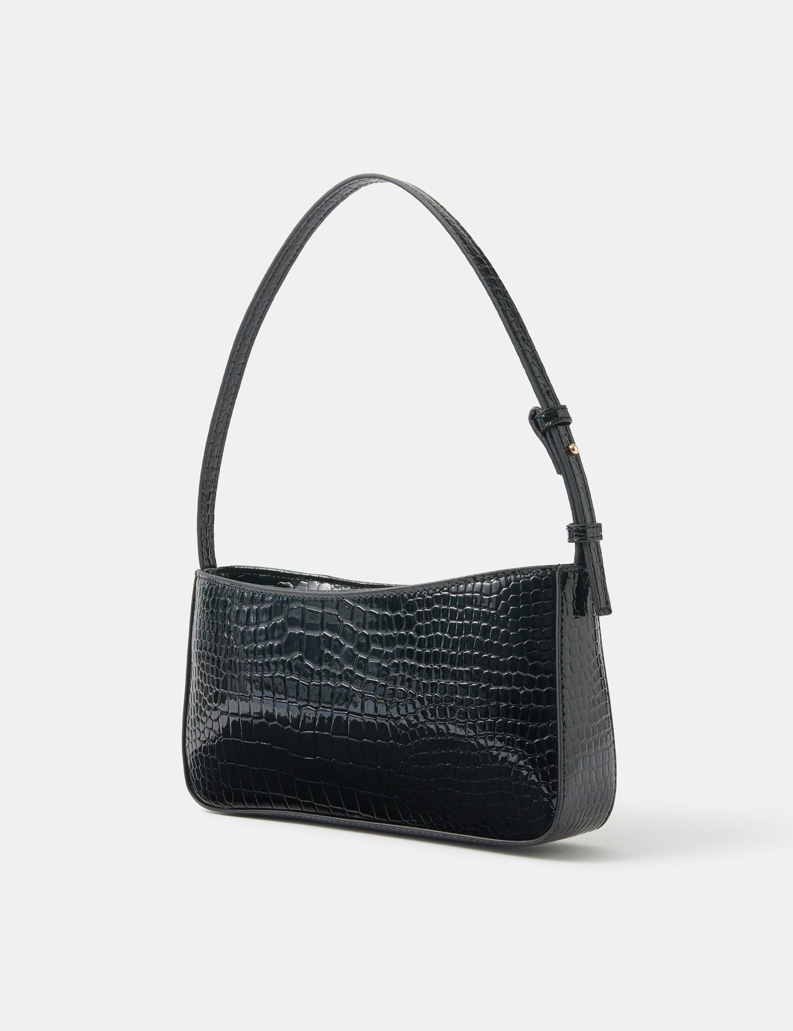 Croc Effect Shoulder Bag 2 of 5