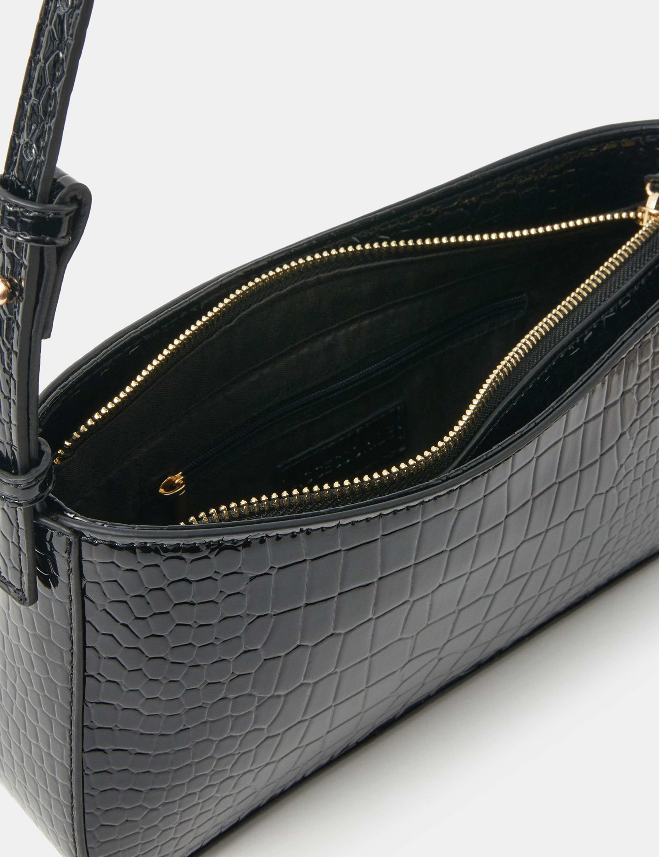 Croc Effect Shoulder Bag 4 of 5