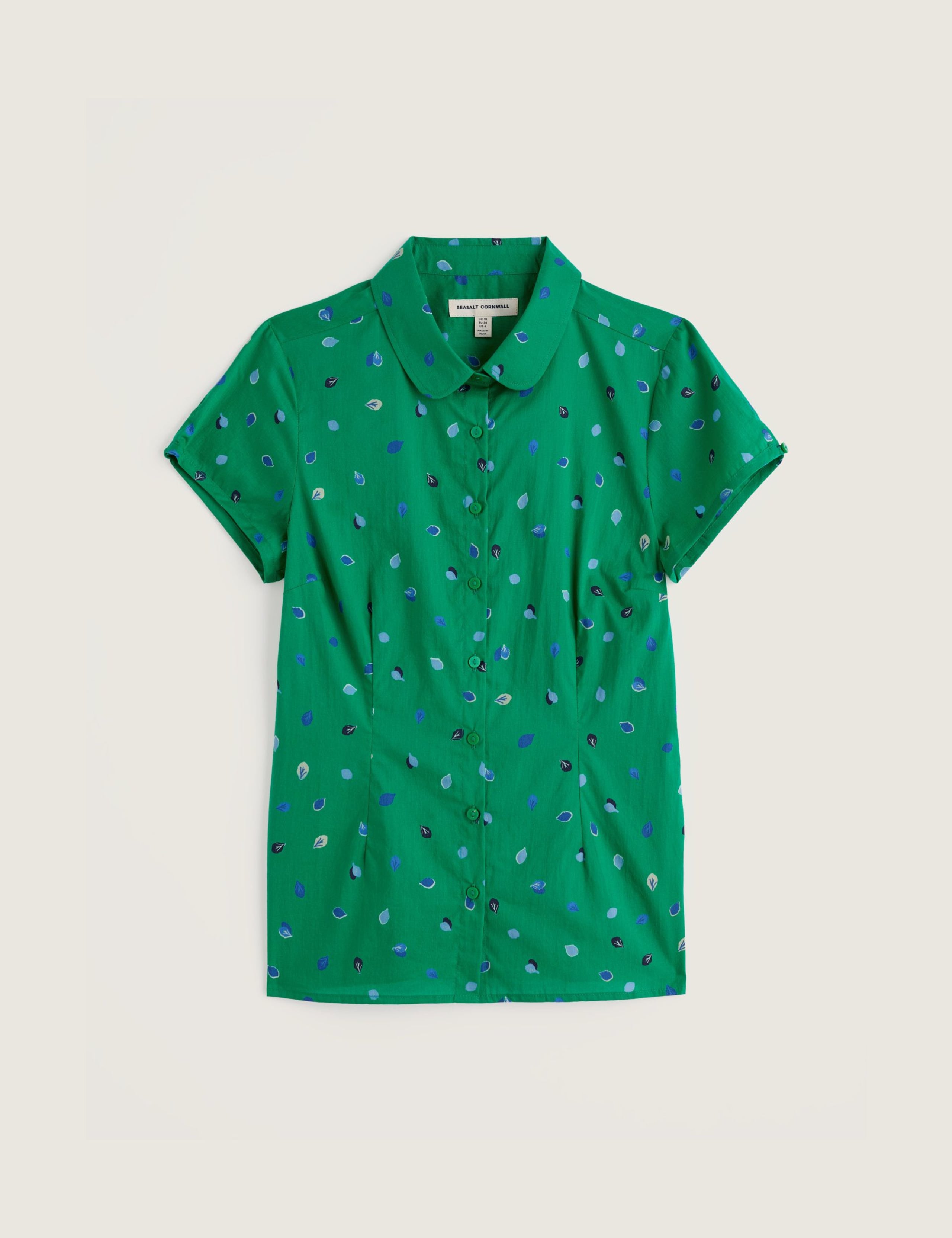 Pure Cotton Printed Peter Pan Collar Shirt 2 of 5