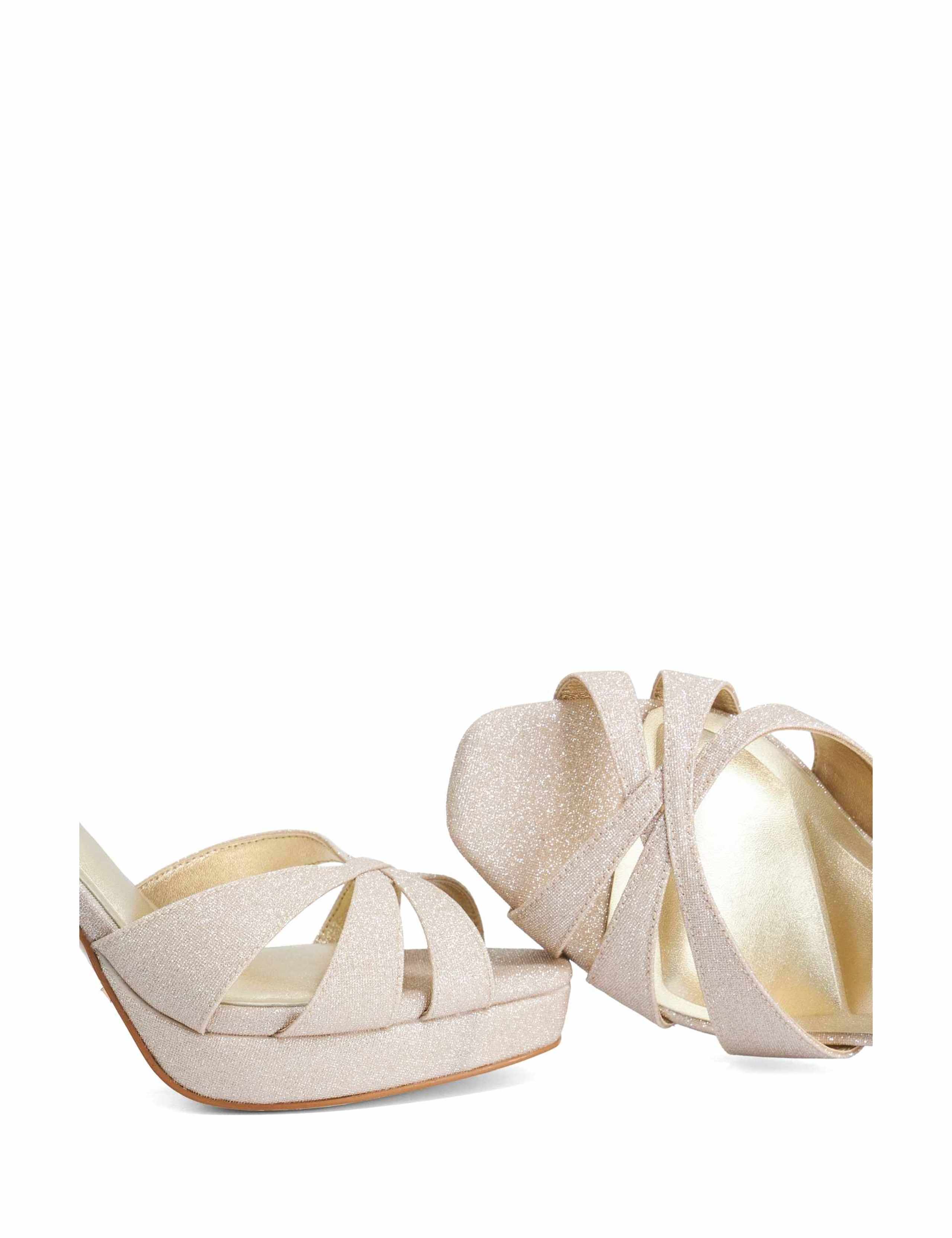 Leather Crossover Stiletto Heel Sandals 4 of 5