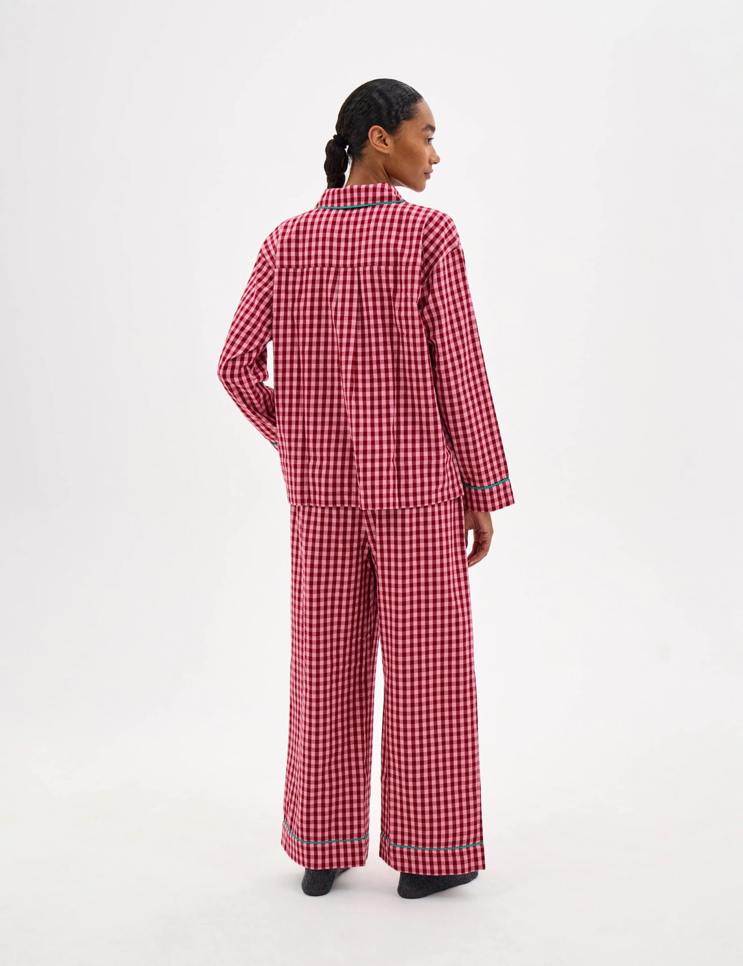 Brushed Cotton Gingham Pyjama Set 3 of 5