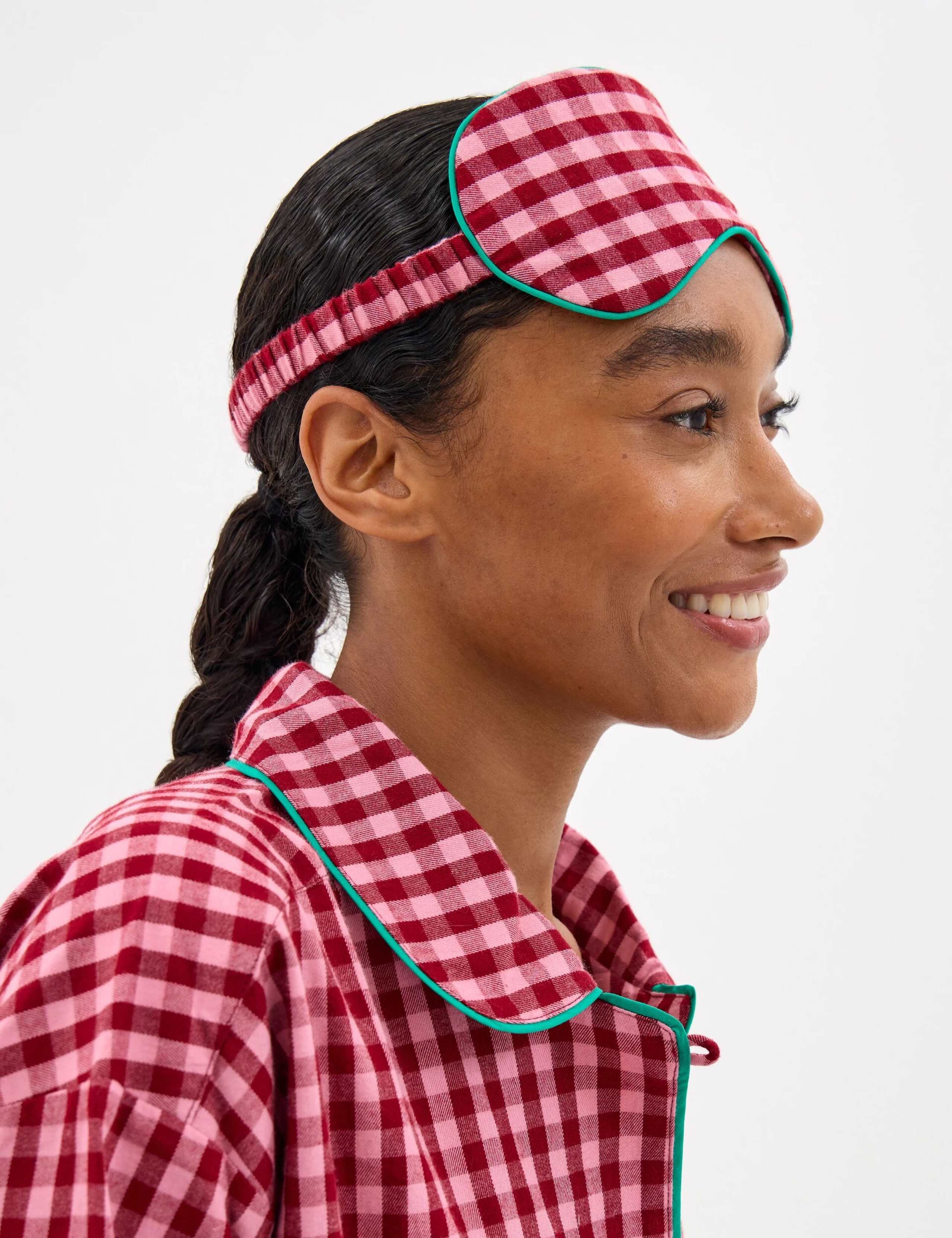 Brushed Cotton Gingham Pyjama Set 5 of 5