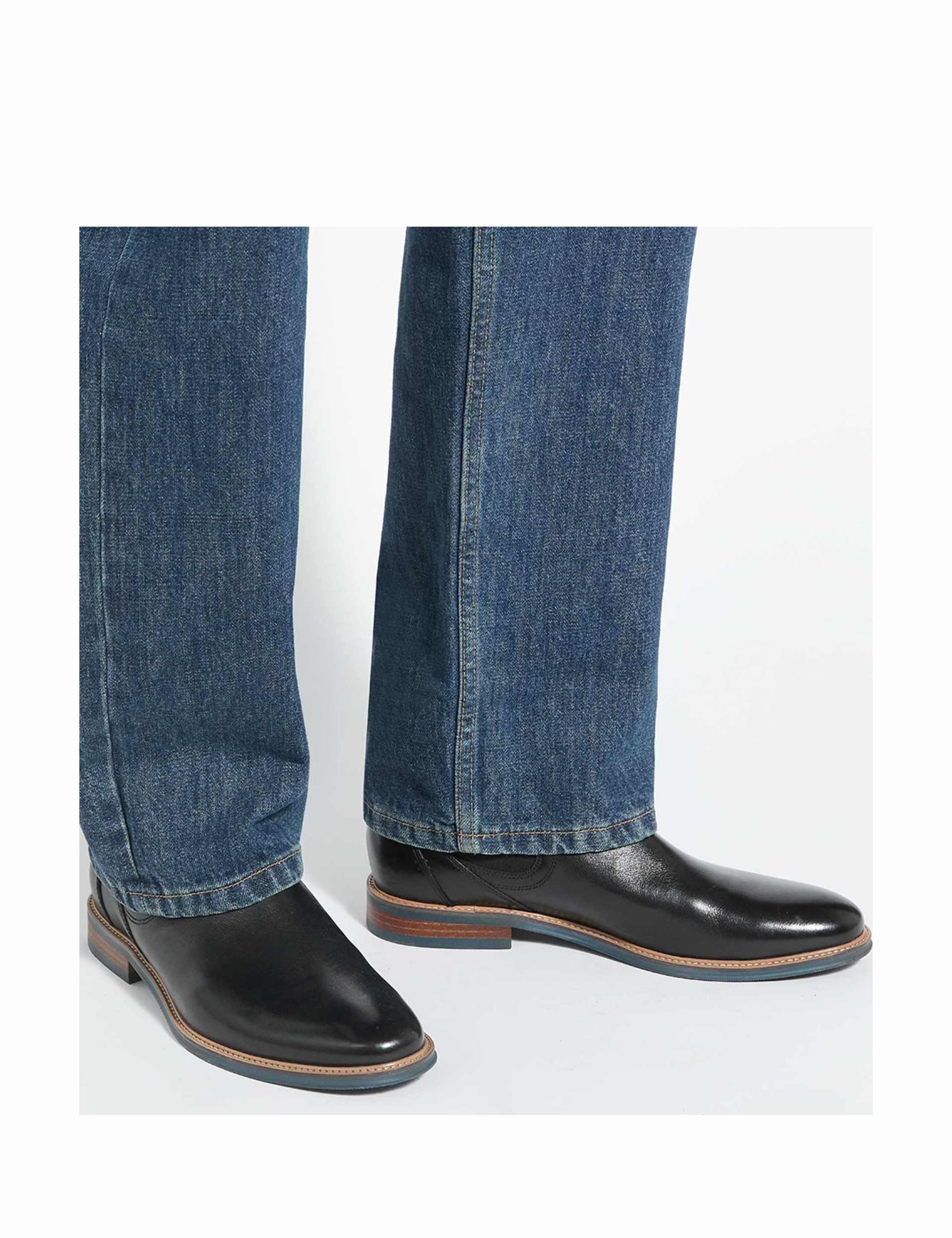 Wide Fit Leather Chelsea Boots 4 of 6