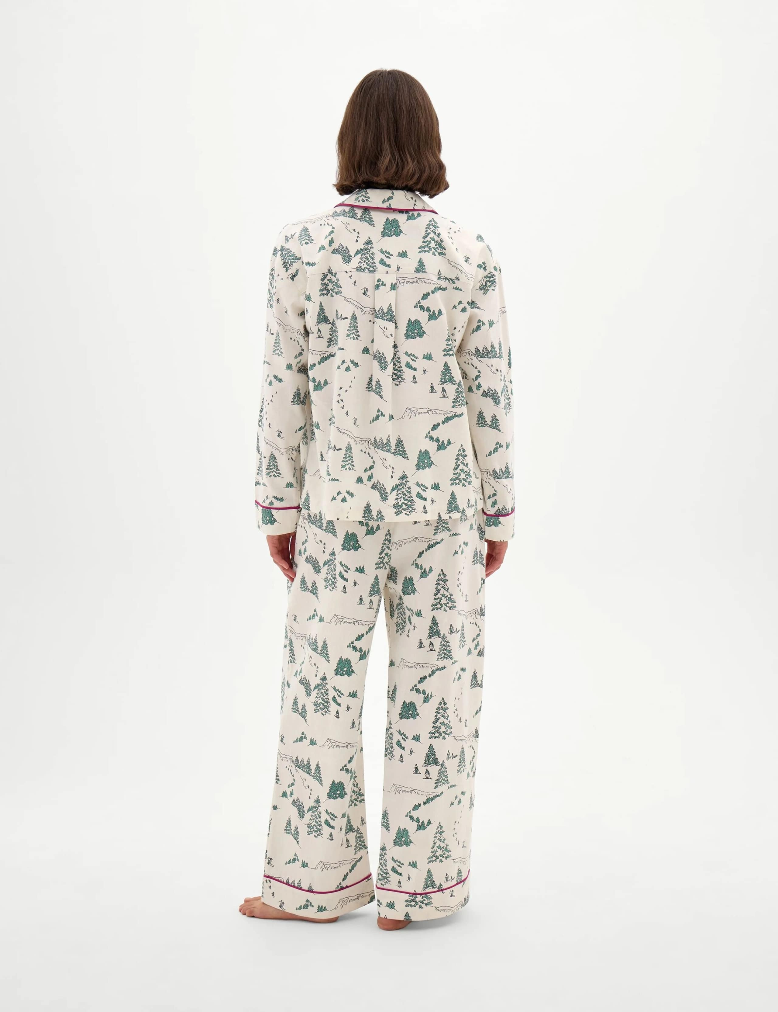 Brushed Cotton Printed Pyjama Set 2 of 4