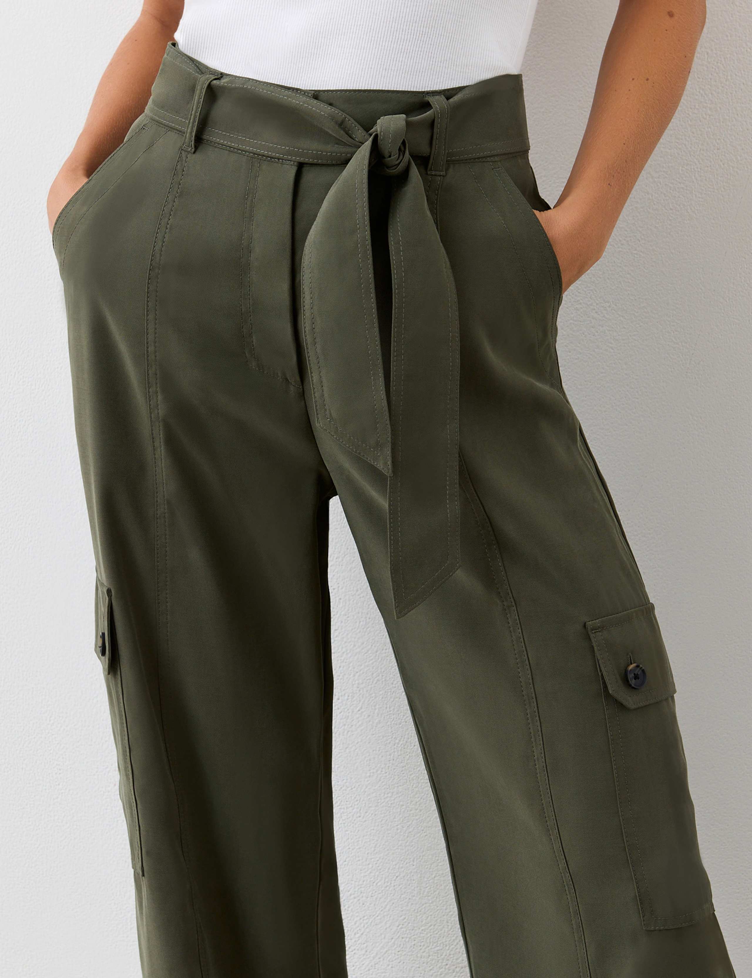 Cargo Belted Wide Leg Trousers 2 of 4