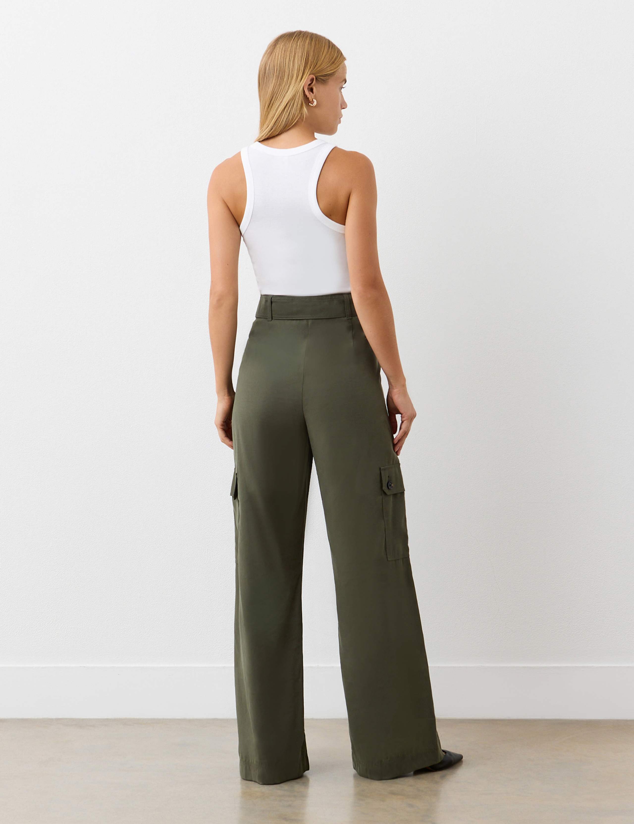 Cargo Belted Wide Leg Trousers 3 of 4